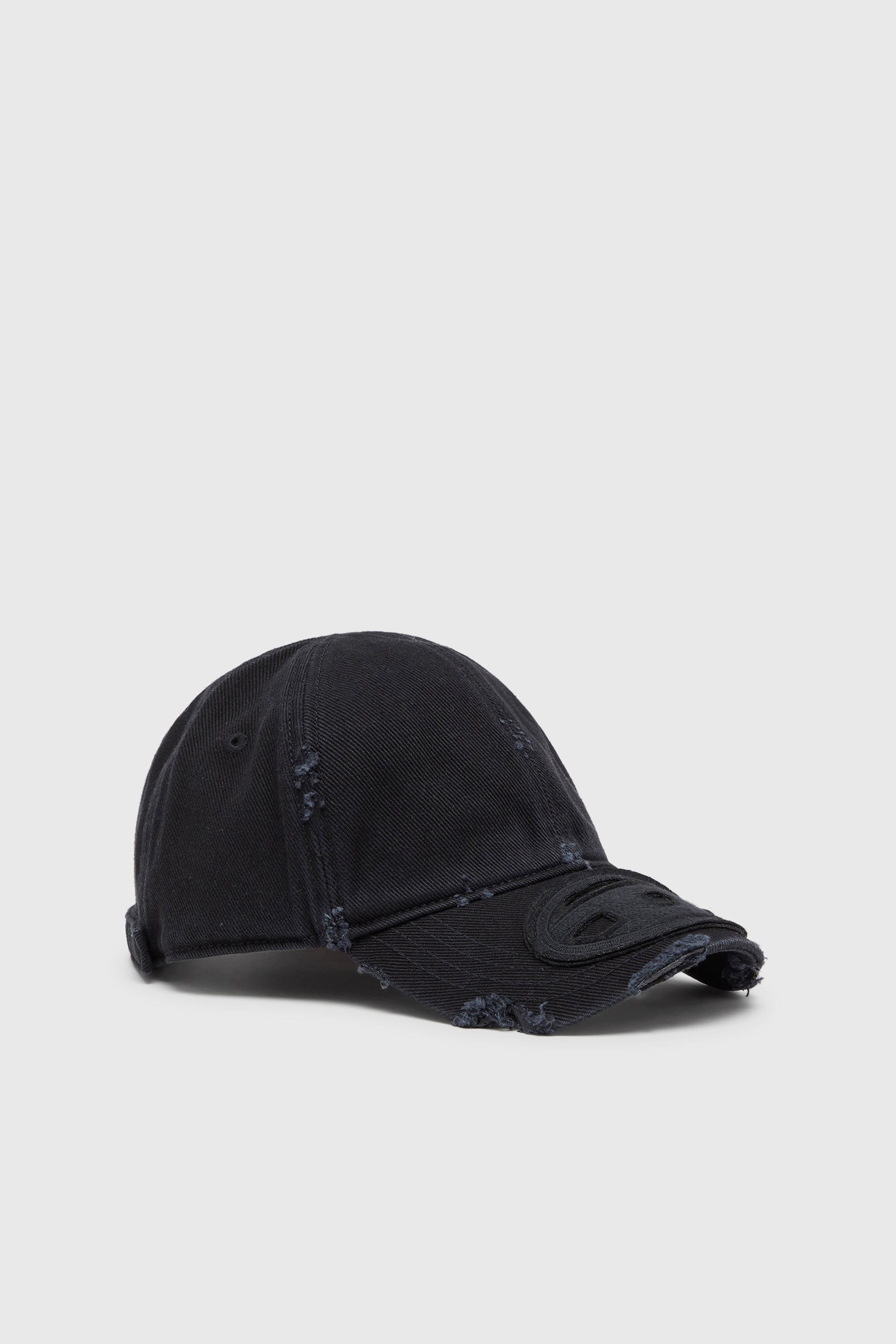 Gorra de sarga de algod&oacute;n con detalles desgastados