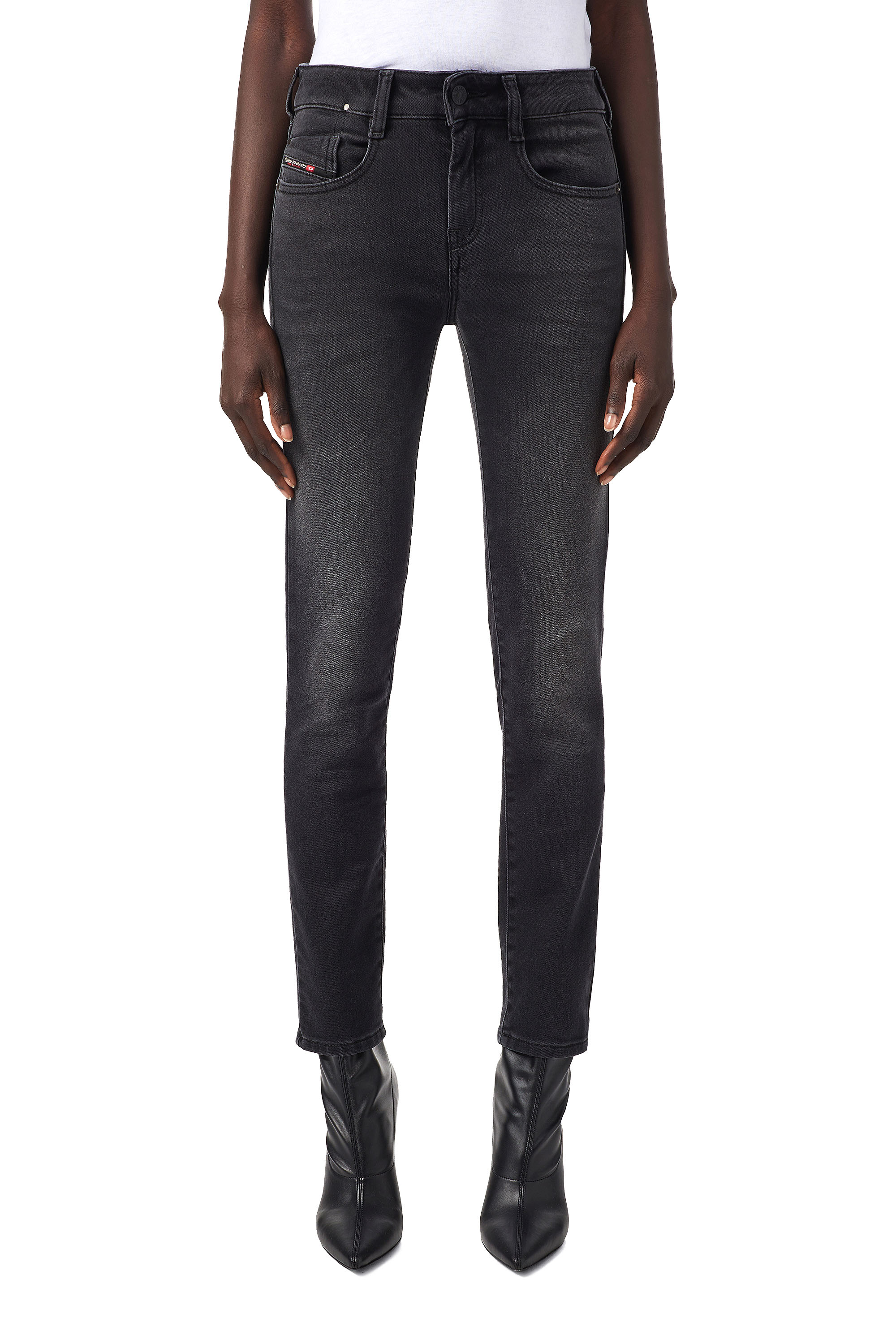 D-Ollies JoggJeans® 09B22, Negro/Gris oscuro - Vaqueros