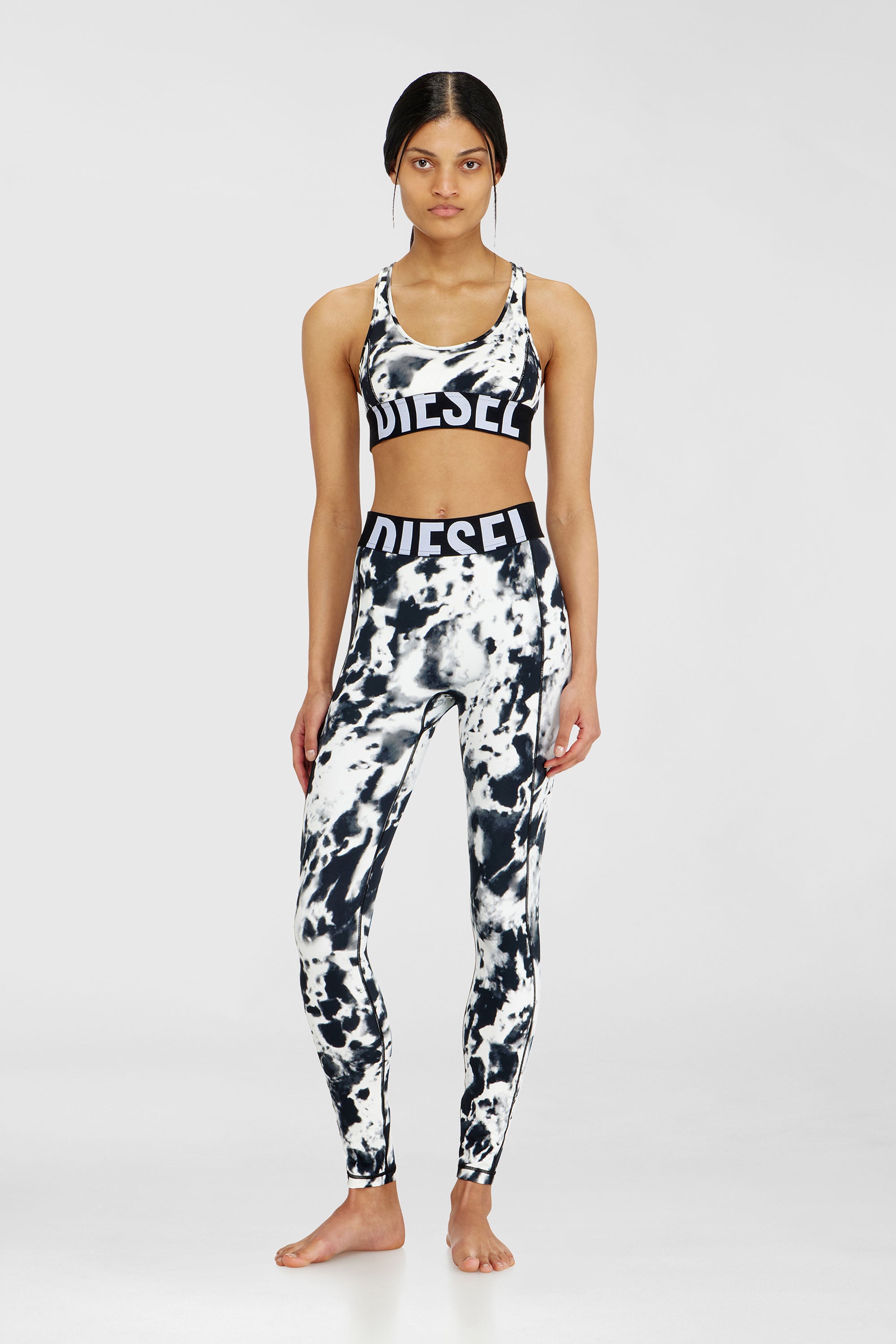 Diesel - ADELINE-D-POP, Leggings de microfibra estampada Mujer in Multicolor - 1