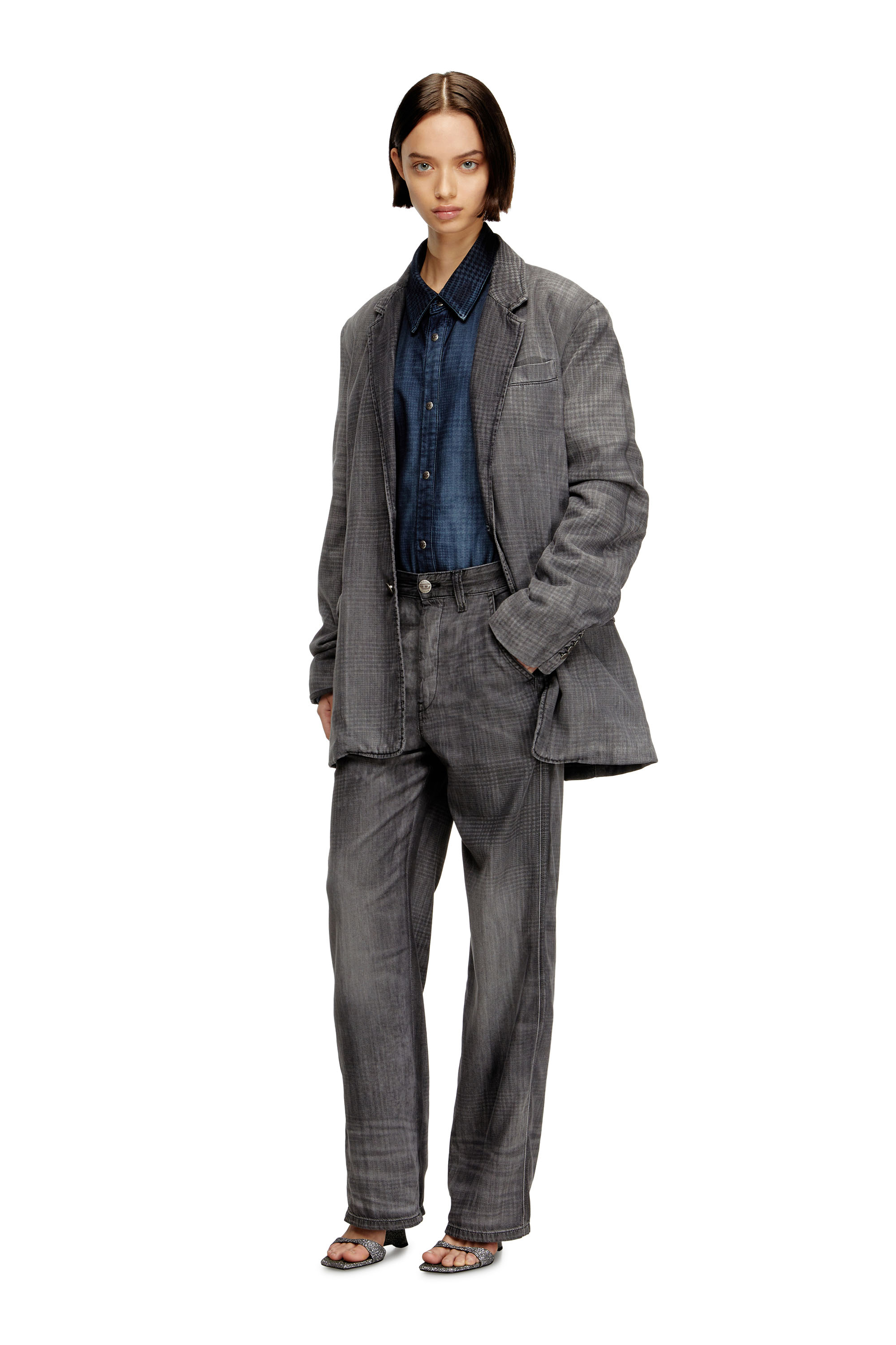 Diesel - Regular Jeans D-Phant-chino 068UJ Unisex, Gris - 2