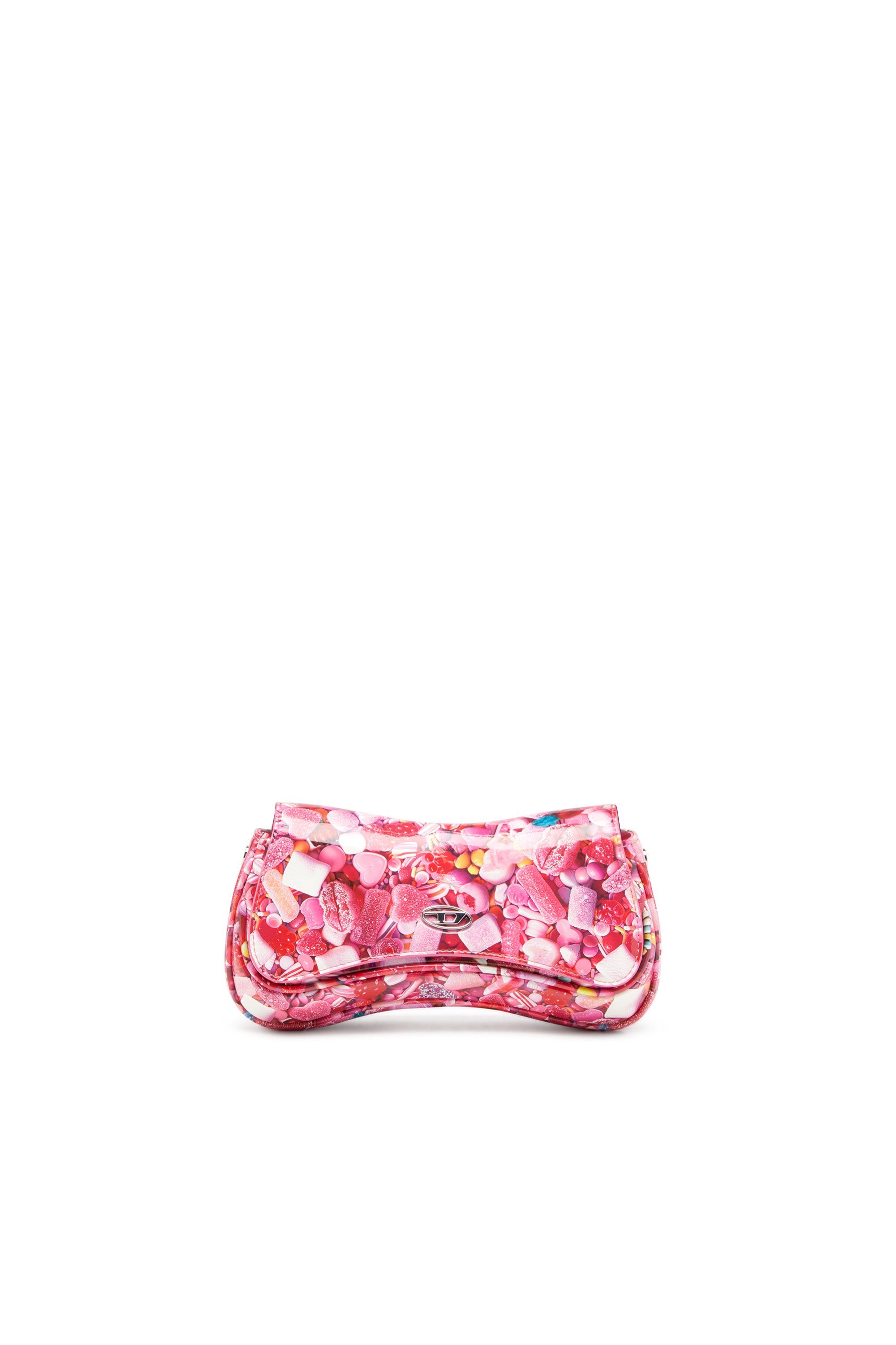 Diesel - PLAY CLUTCH, Play-Clutch brillante con estampado Mujer in Rosa - 1