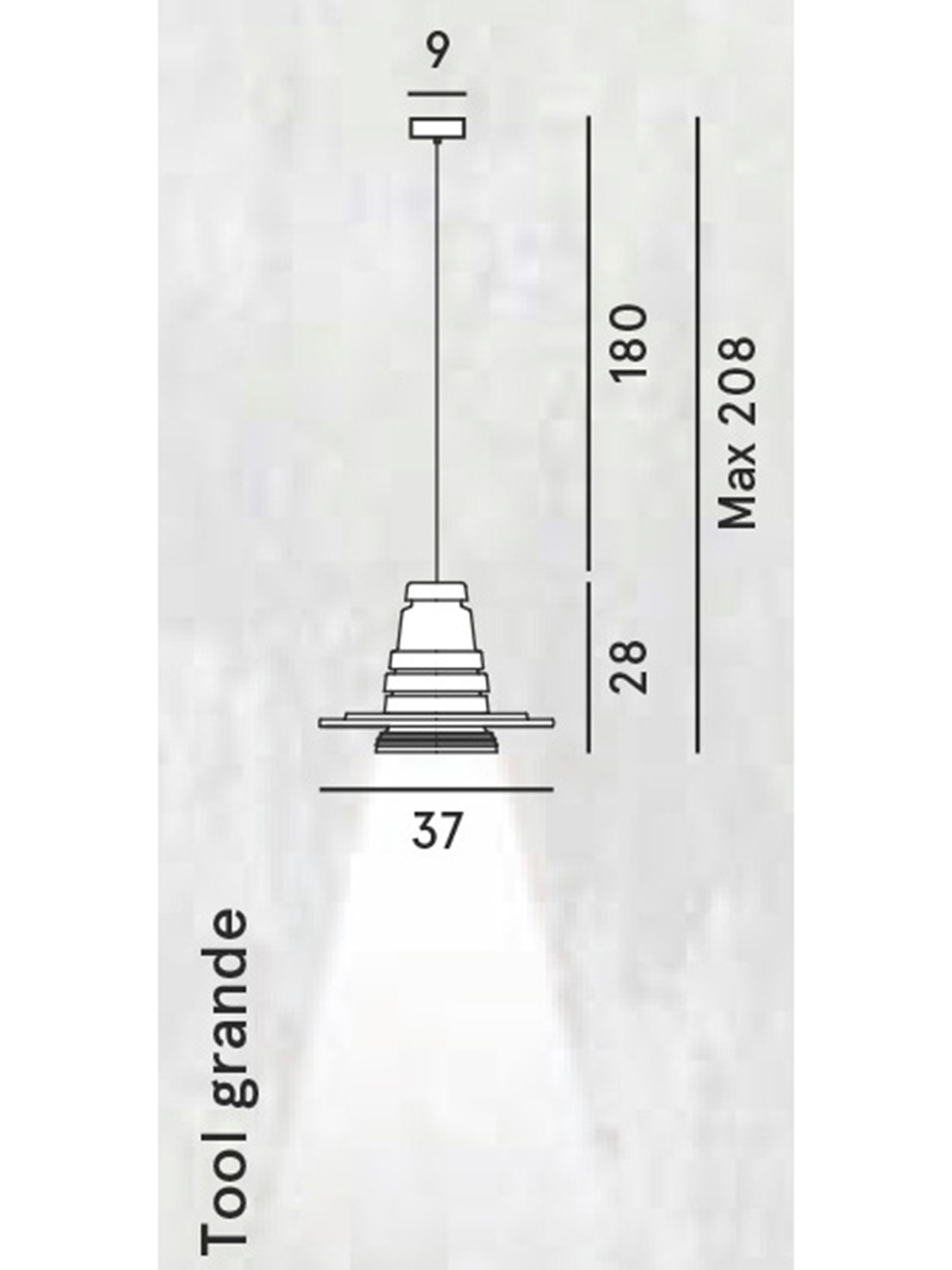 Diesel - TOOL GRANDE SOSP, L&aacute;mpara grande inspirada en lente de c&aacute;mara r&eacute;flex Unisex in Negro - 2
