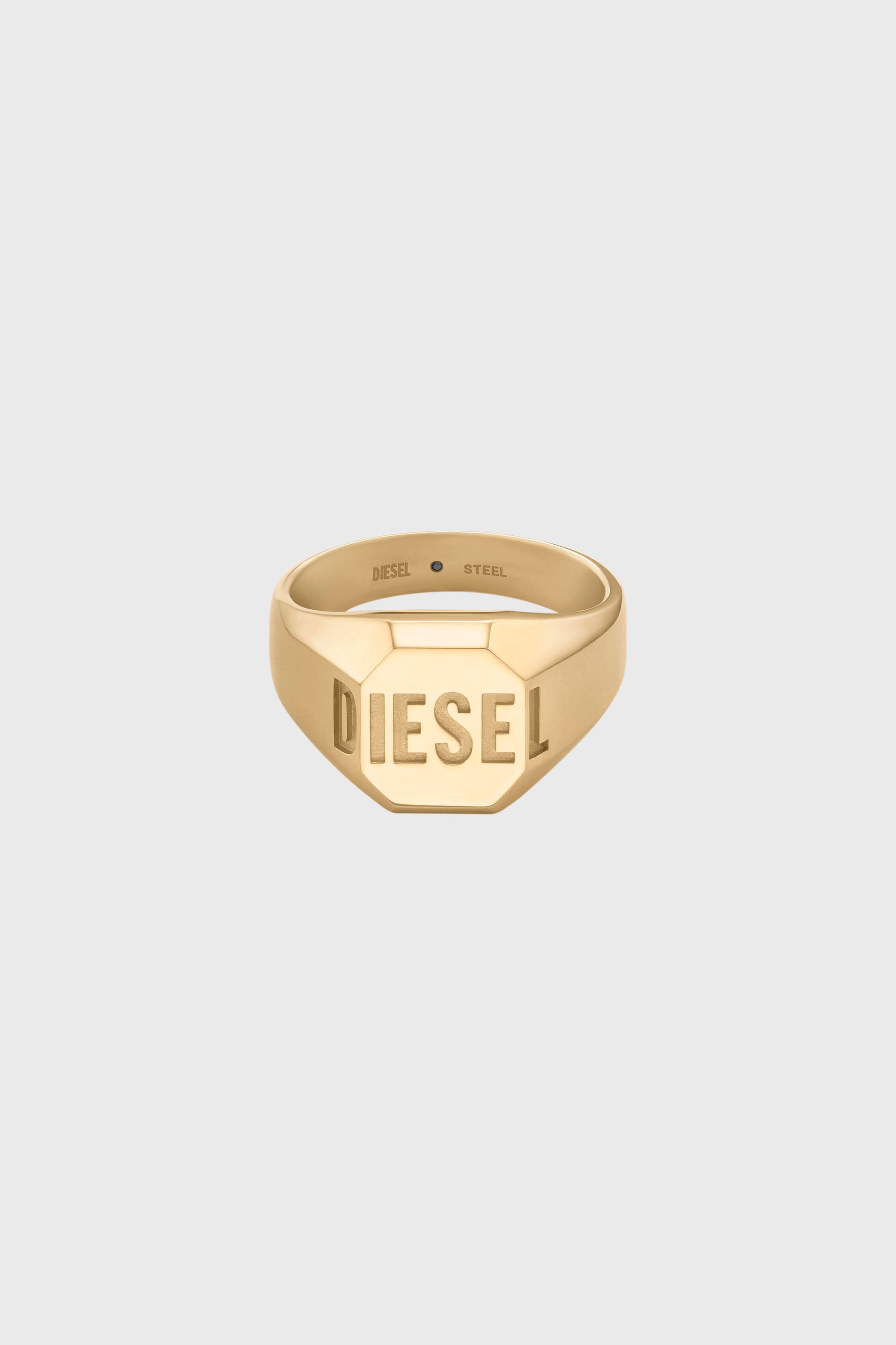 Diesel - DX1742710, Anillo sello en tono dorado Unisex in Dorado - 2