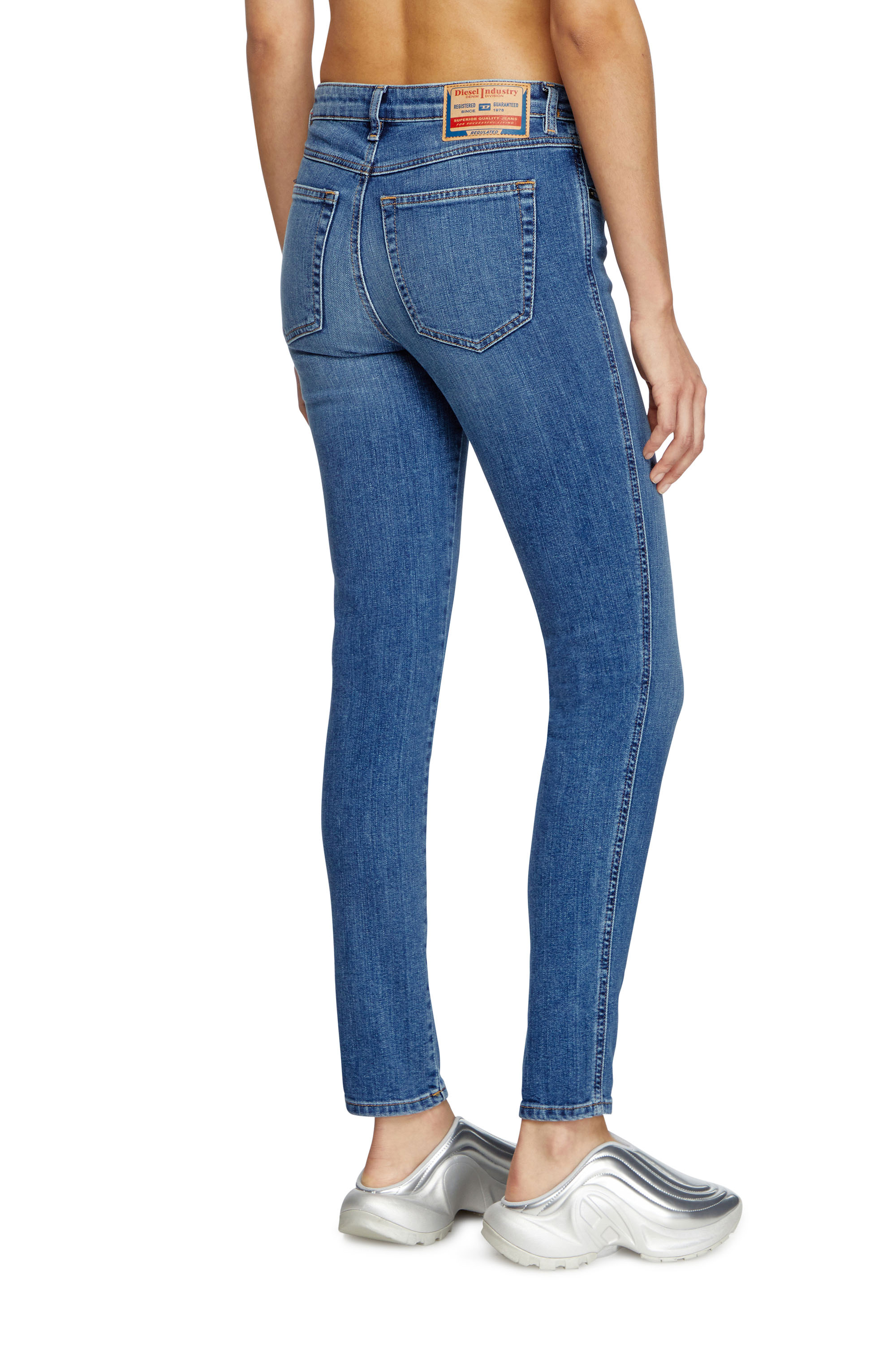 Diesel - Skinny Jeans 2015 Babhila 09L02 Mujer, Azul medio - 4