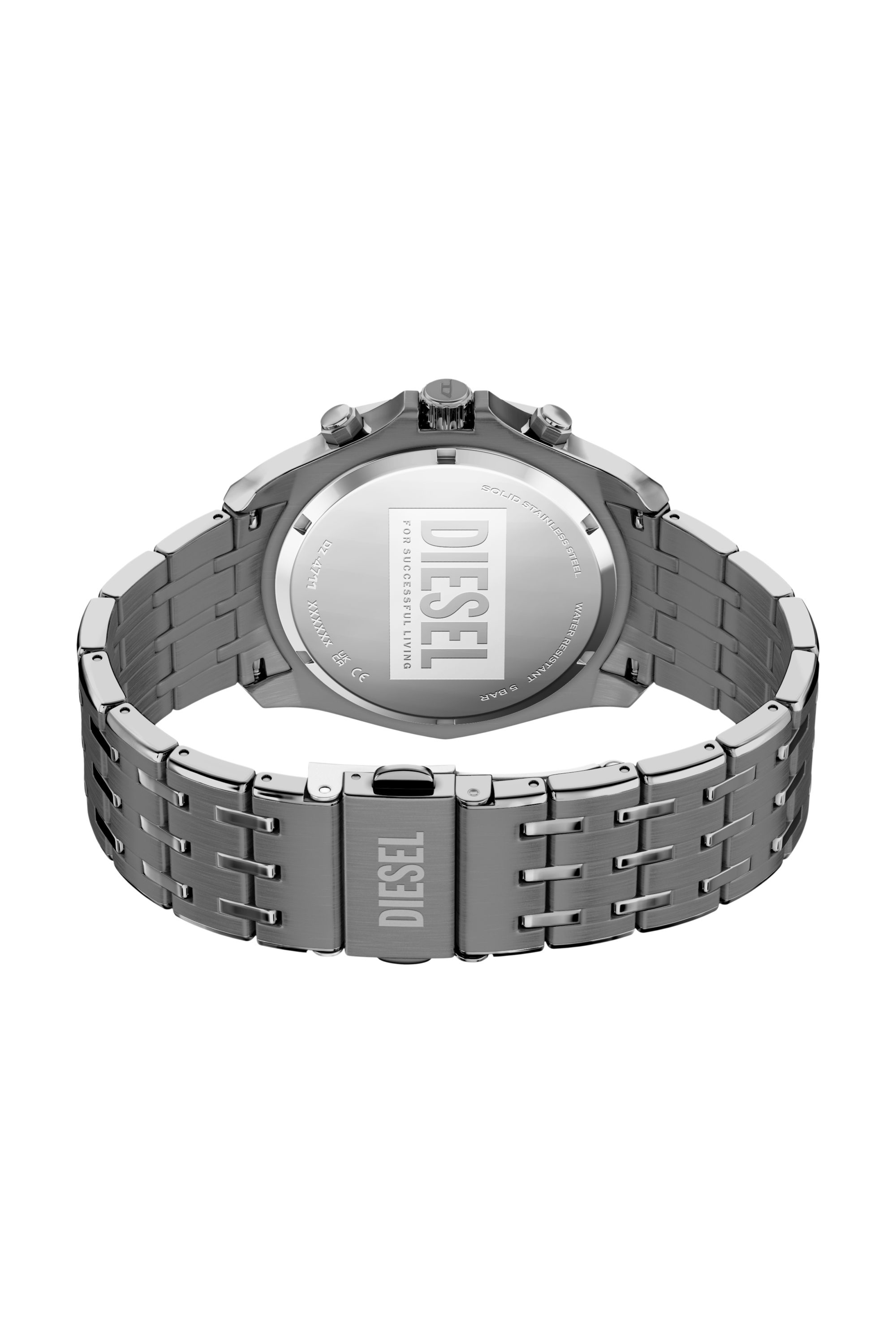 Diesel - DZ4711 WATCH, Reloj Stinger gunmetal de acero inoxidable Hombre in Gris - 5