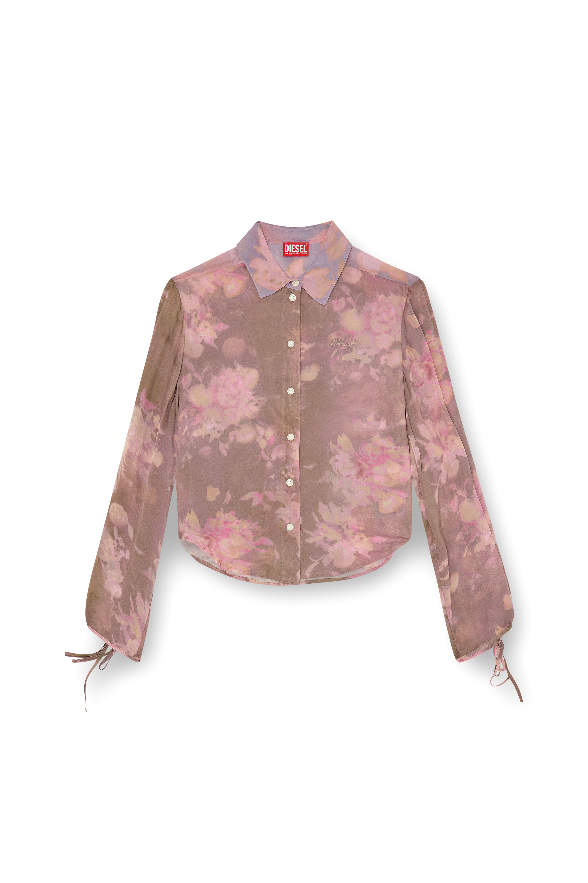 Diesel - C-LEVER, Camisa de gasa con estampado floral all-over Mujer in ToBeDefined - 3