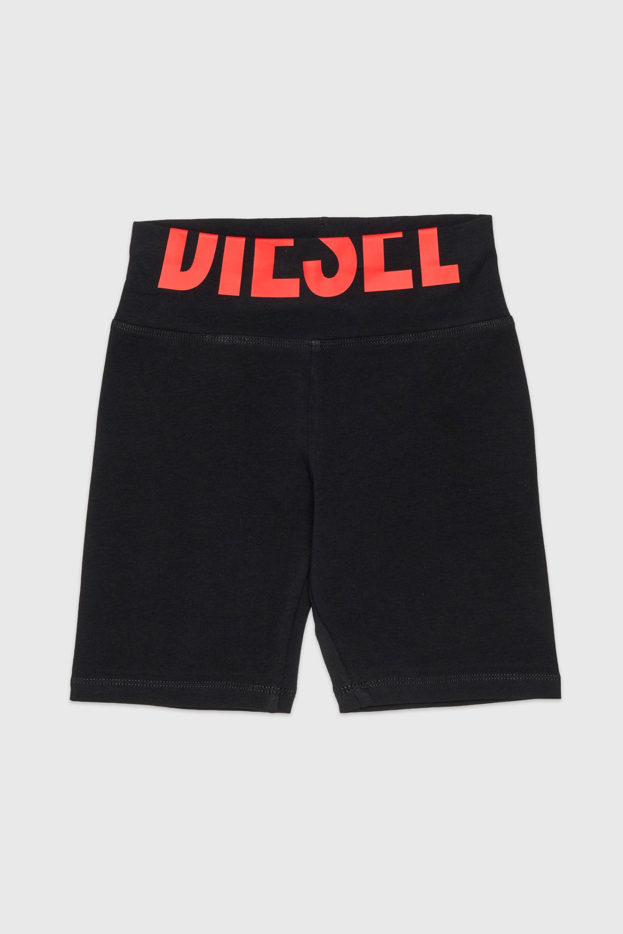 Diesel - PCEFYSHORT, Pantalones cortos el&aacute;sticos con logo recortado Mujer in ToBeDefined - 1