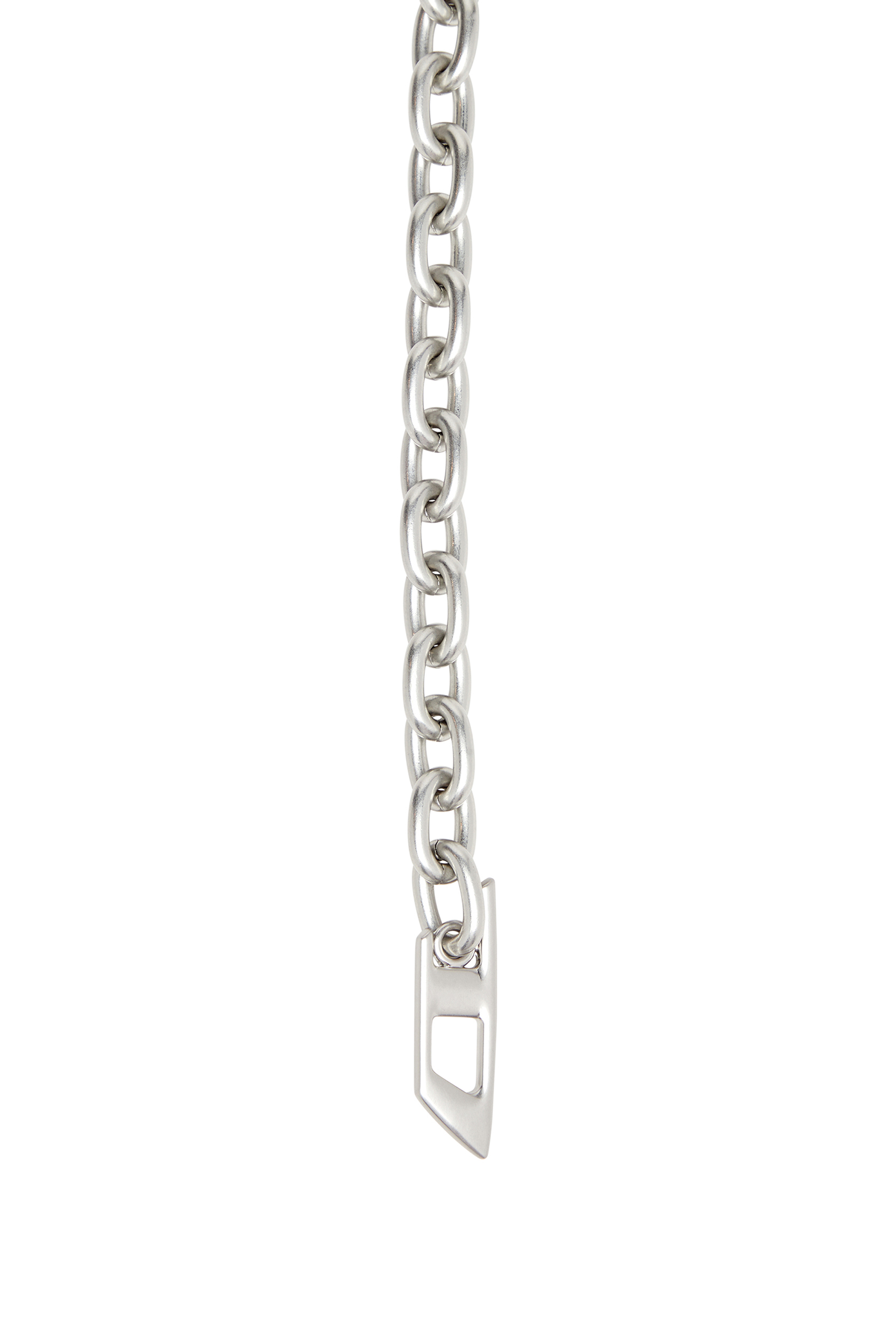 Diesel - B- MULTICHARM CHAIN, Cinturón de cadena con colgantes con el logotipo Mujer in Plateado - 2