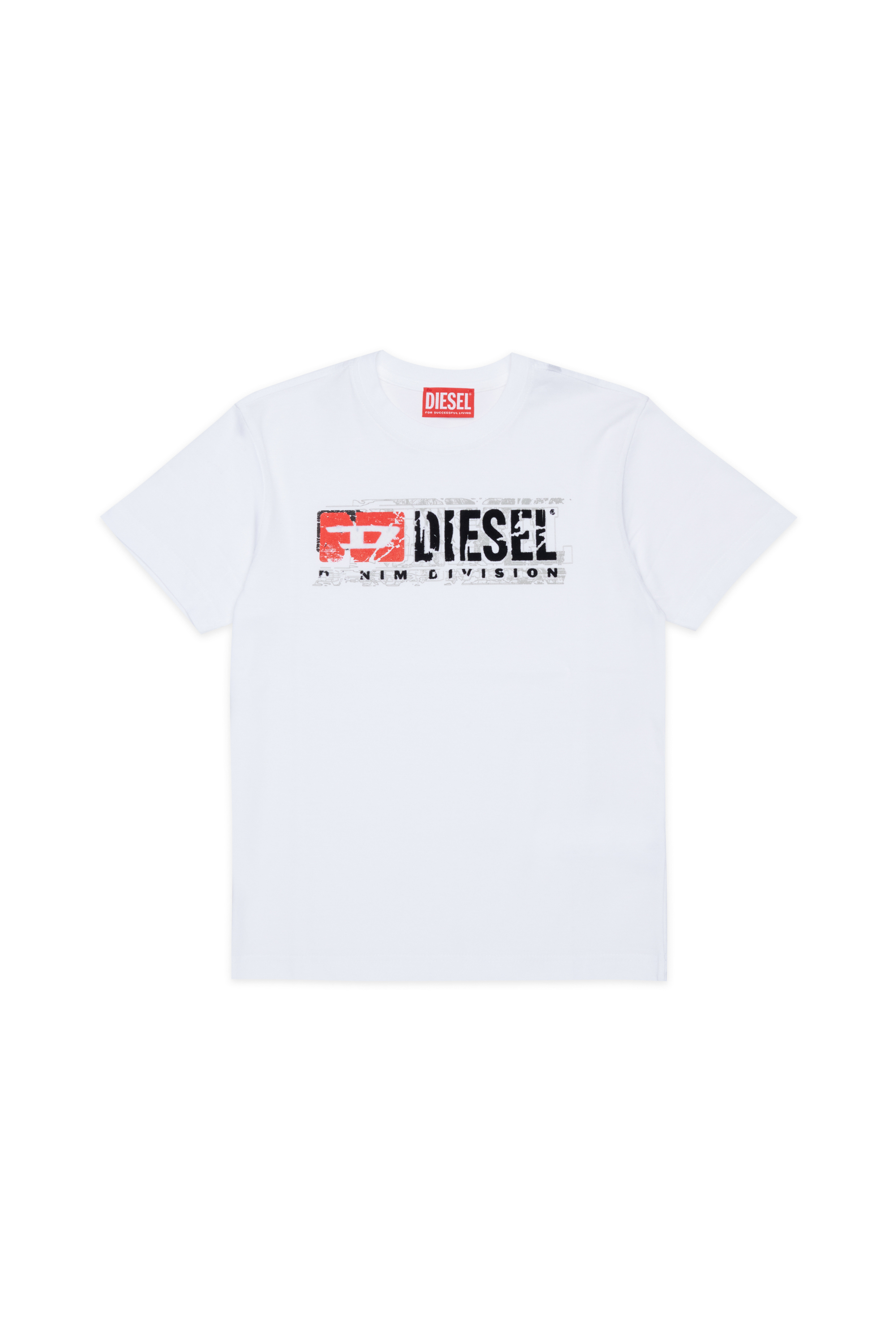 Diesel - TLOMIX, Camiseta con logo desgastado estampado Hombre in Blanco - 1