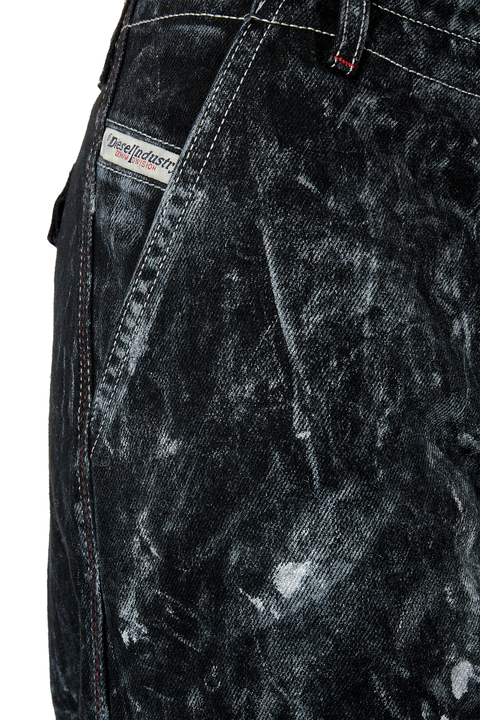 Diesel - D-Sire 0EMAC Straight Jeans, Negro/Gris oscuro - Image 5
