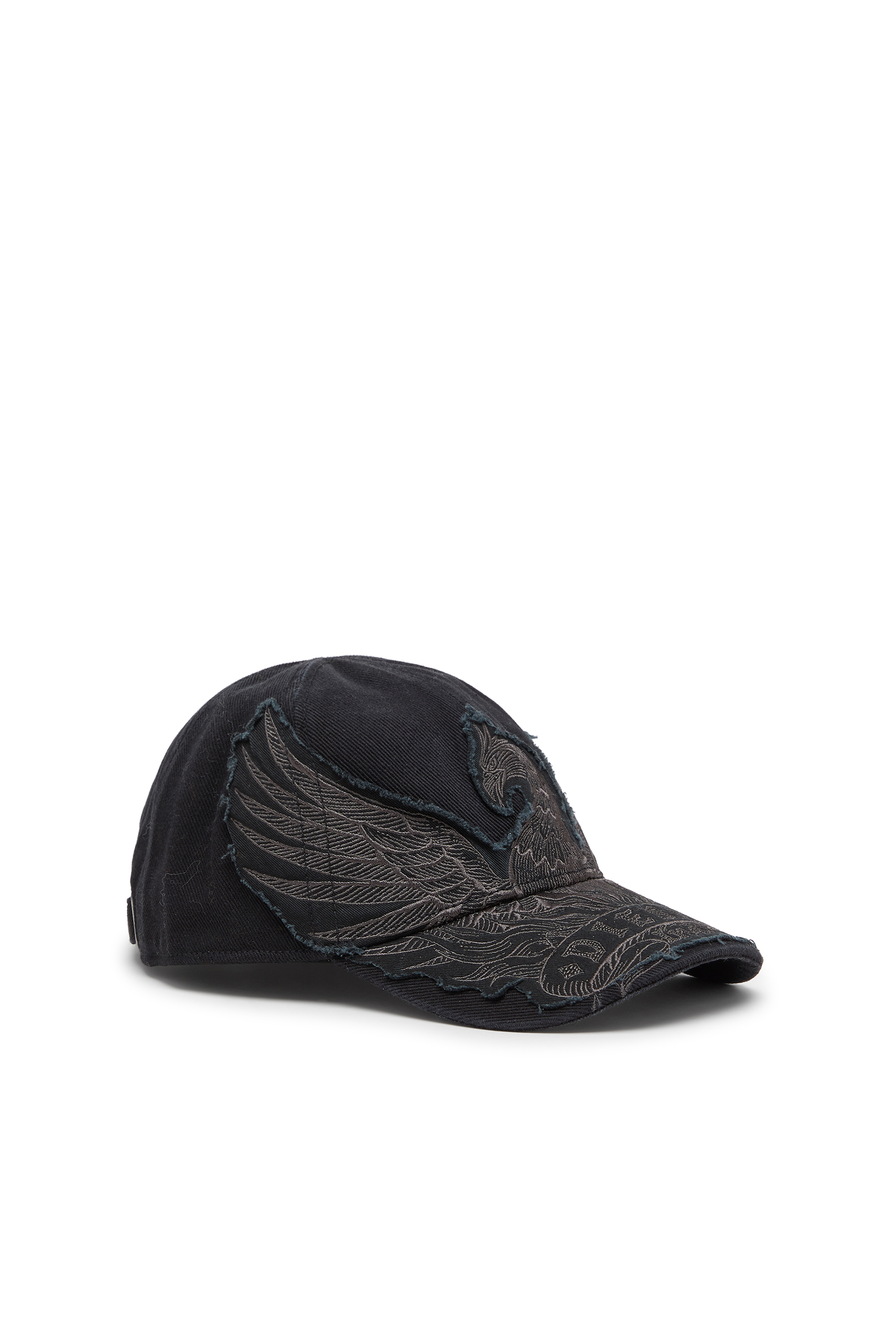 Diesel - C-PHENIX, Gorra de b&eacute;isbol con bordado de f&eacute;nix Hombre in Negro - 1