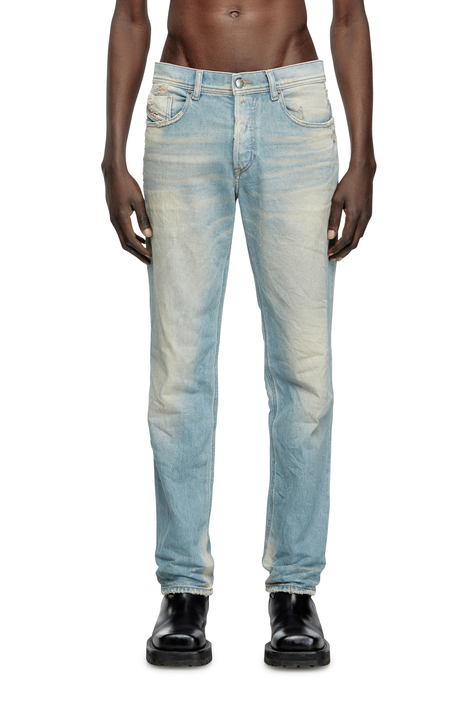 Diesel - Regular Jeans 2023 D-Finitive 09L23 Hombre, Azul Claro - 1