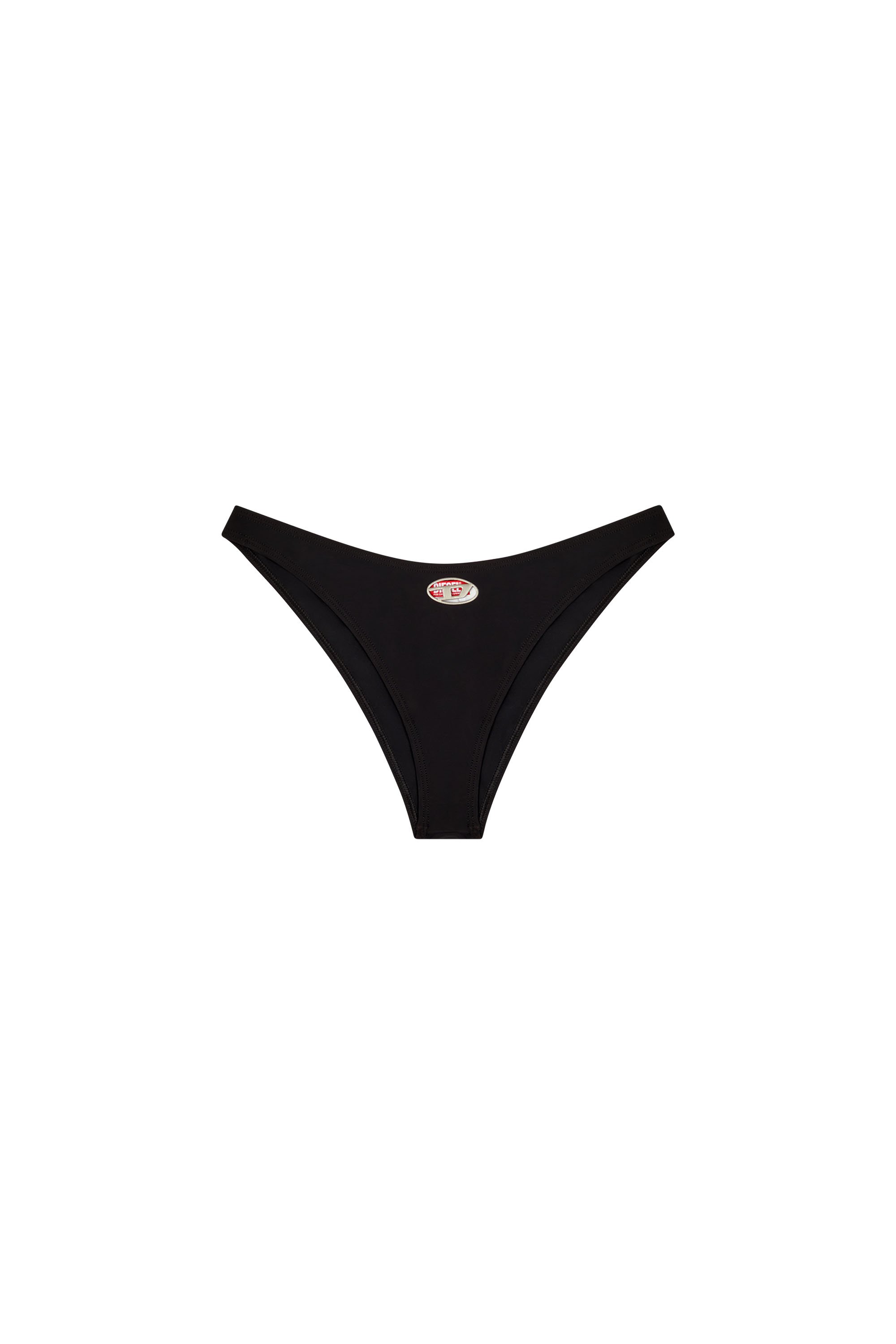 Diesel - BUNCHY-UTLT, Braguitas de bikini con logotipo recortado Mujer in Negro - 4