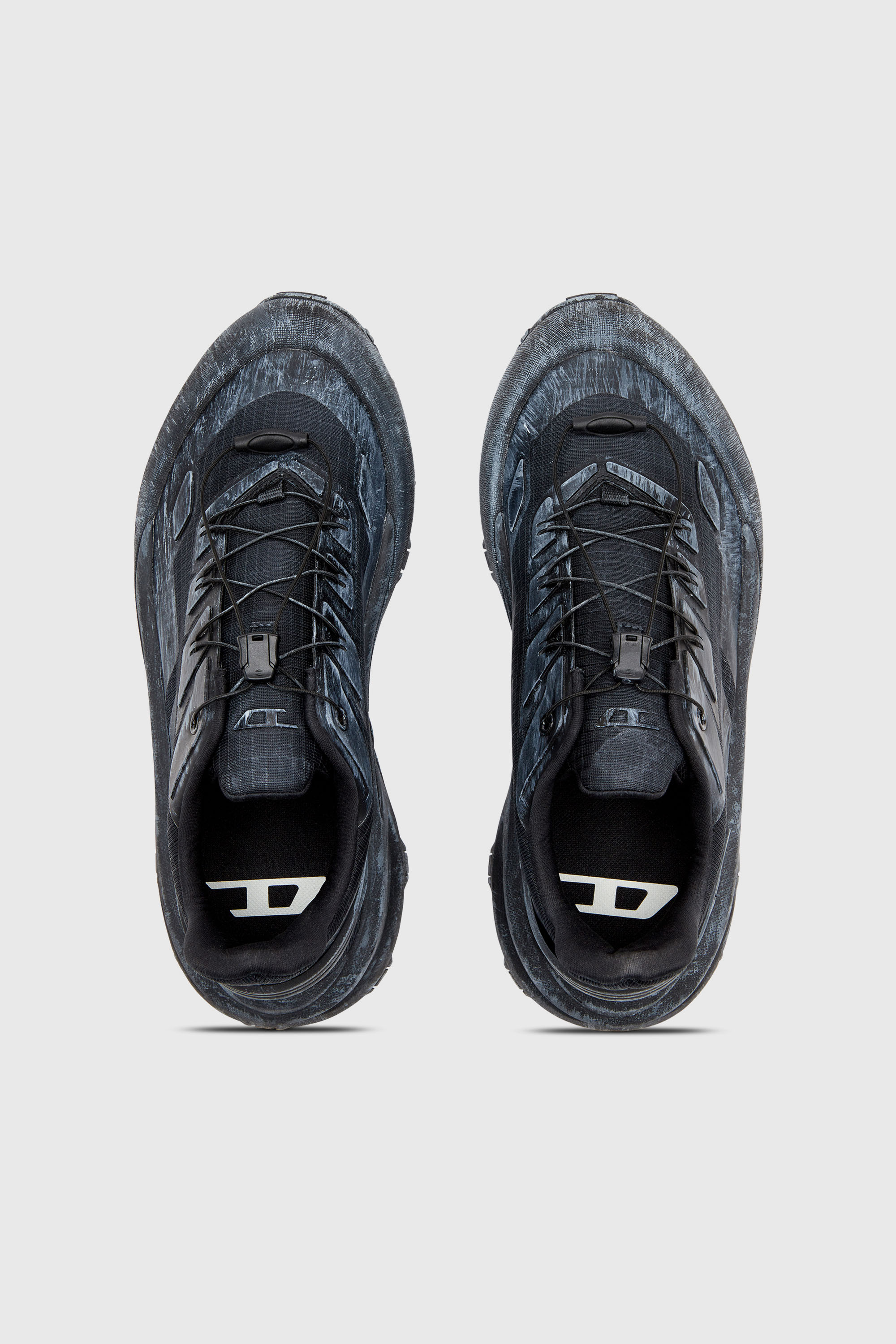 Diesel - D-CAGE RUNNER, D-Cage Runner-Zapatillas gruesas en ripstop Hombre in Negro - 4