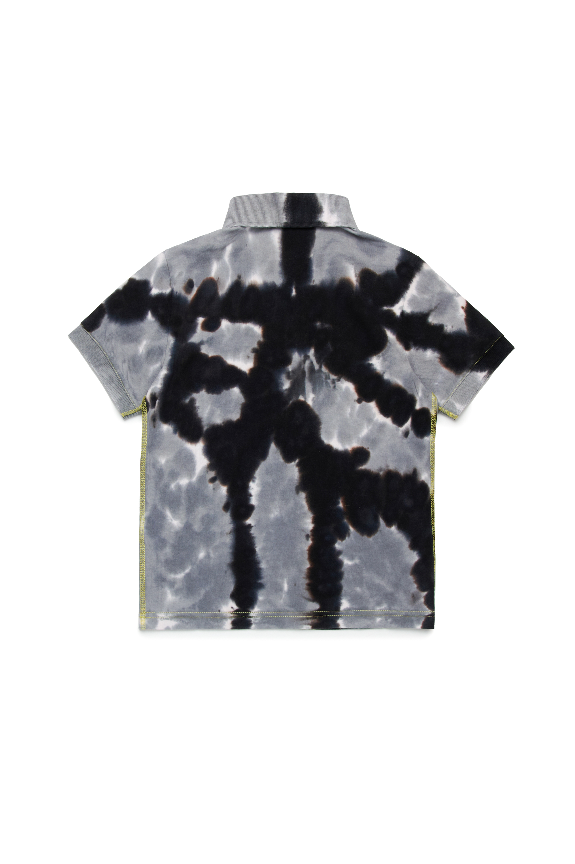 Diesel - TGIAC, Polo con estampado batik Hombre in Negro - 2