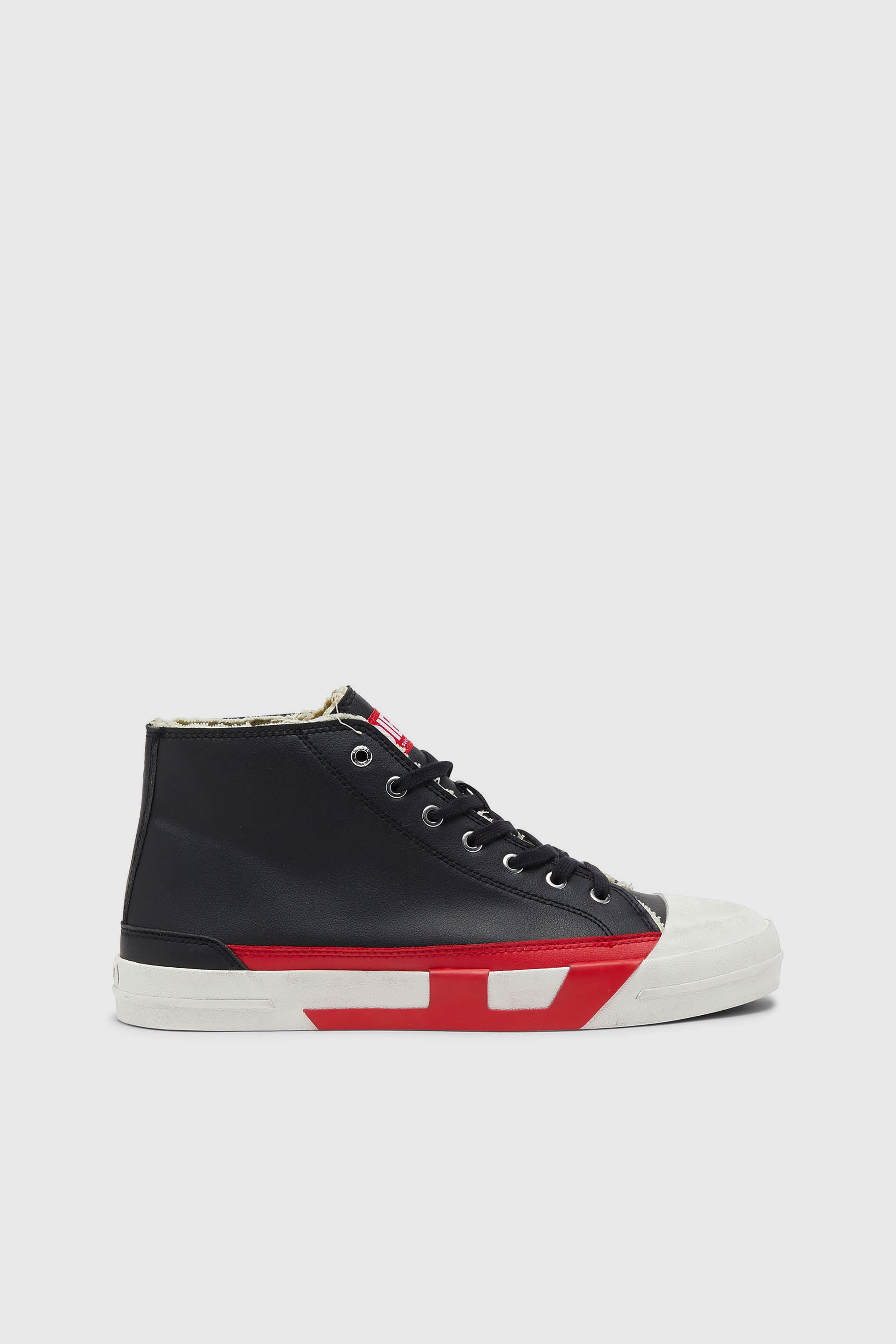 Diesel - S-D-VERSE MID II, S-D-Verse-Zapatillas con logo D Hombre in Negro - 1