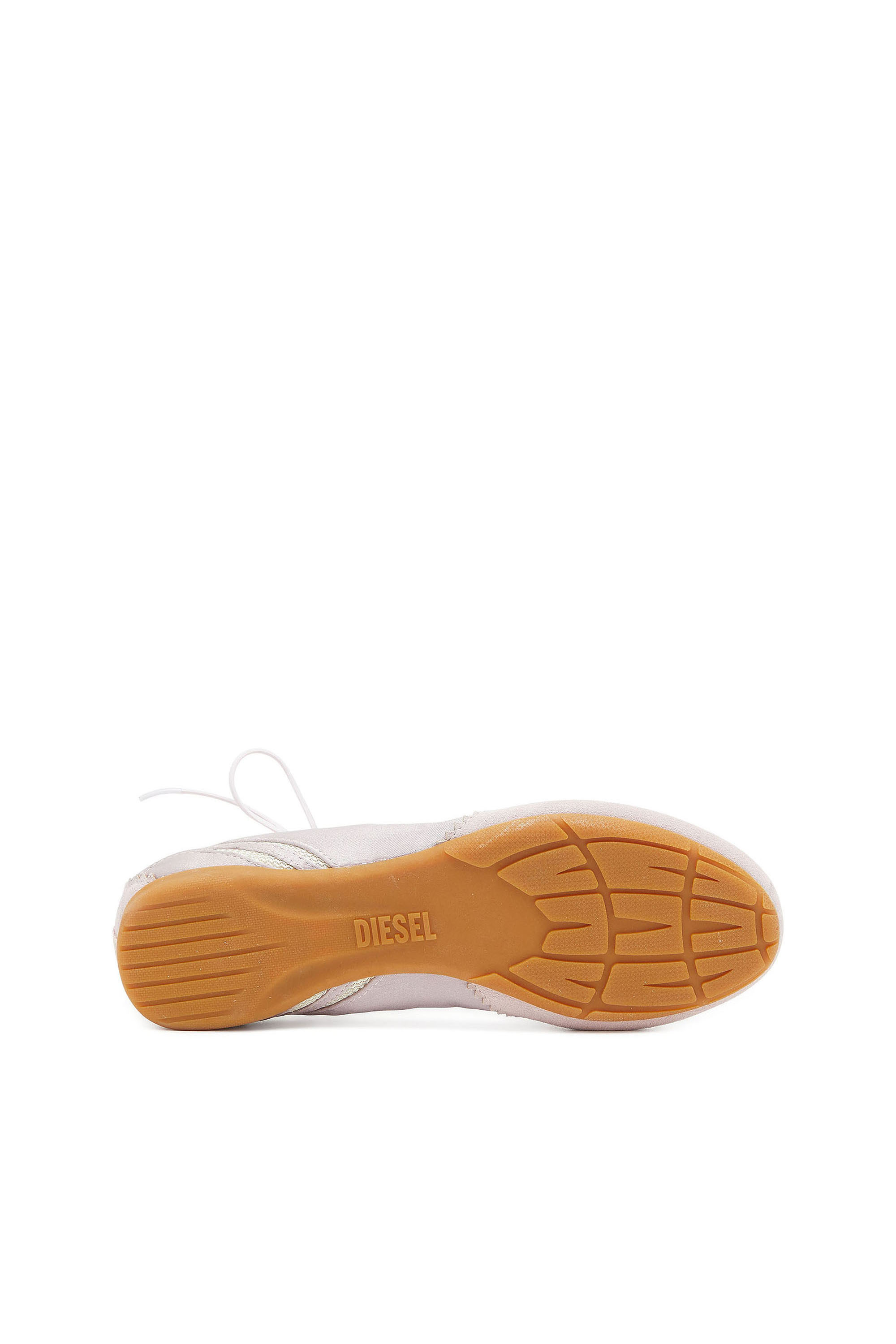 Diesel - D-MILE BALLERINA LACE UP II W, D-Mile - Bailarinas con cordones en piel y malla Mujer in Rosa - 4