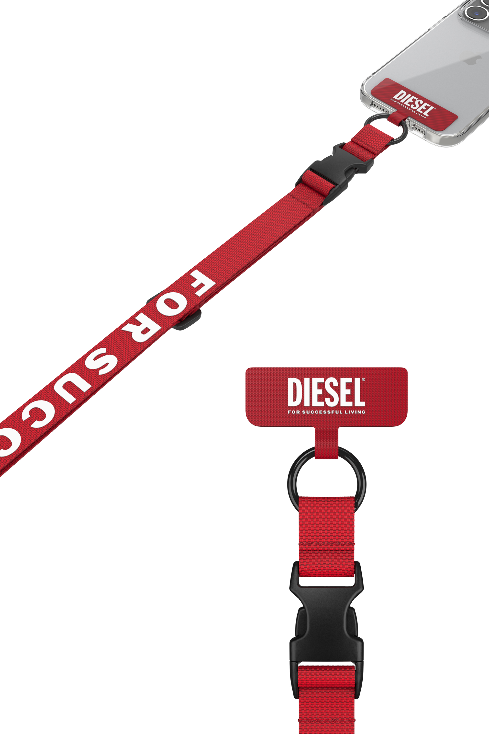 Diesel - 52945 UNIVERSAL NECKLACE, Rojo - Image 4