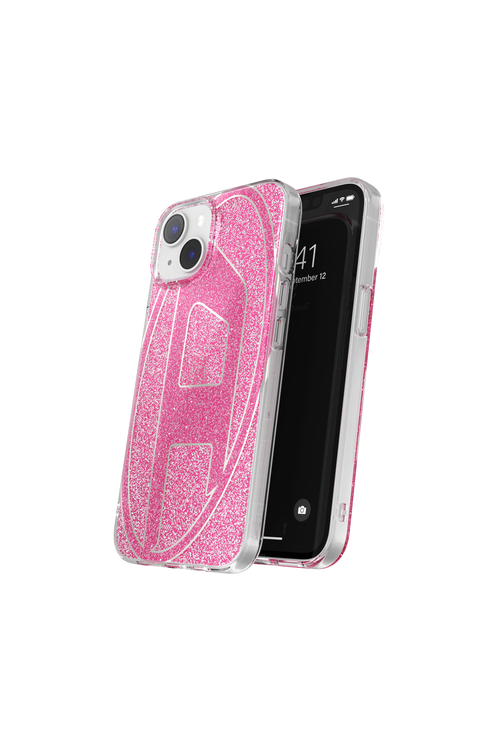 Diesel - 60034 AOP CASE, Funda glitter por iP 13/ 14 Unisex in Rosa - 3