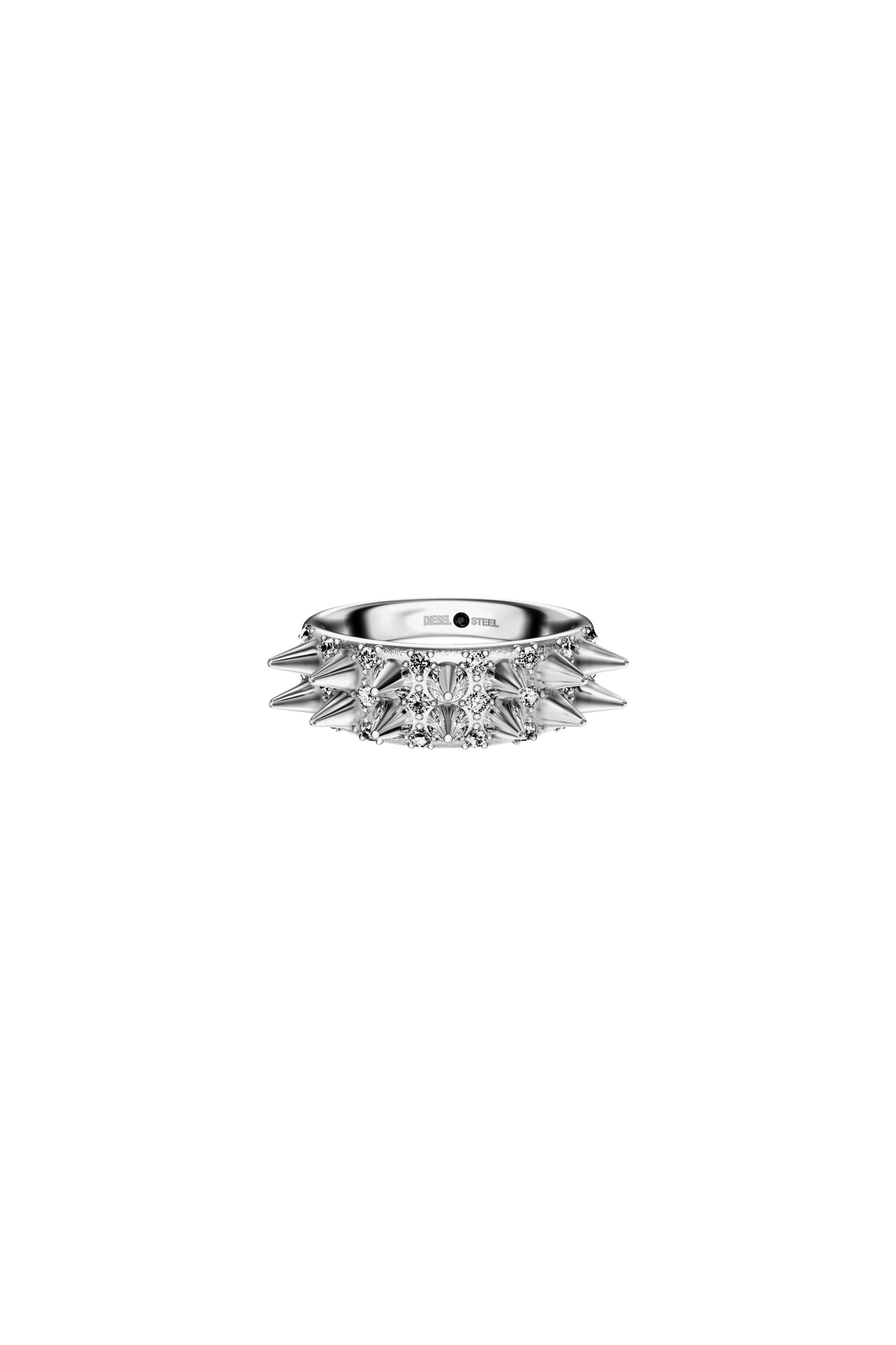 Diesel - DX1723040, Anillo tipo banda de acero inoxidable Unisex in Plateado - 2