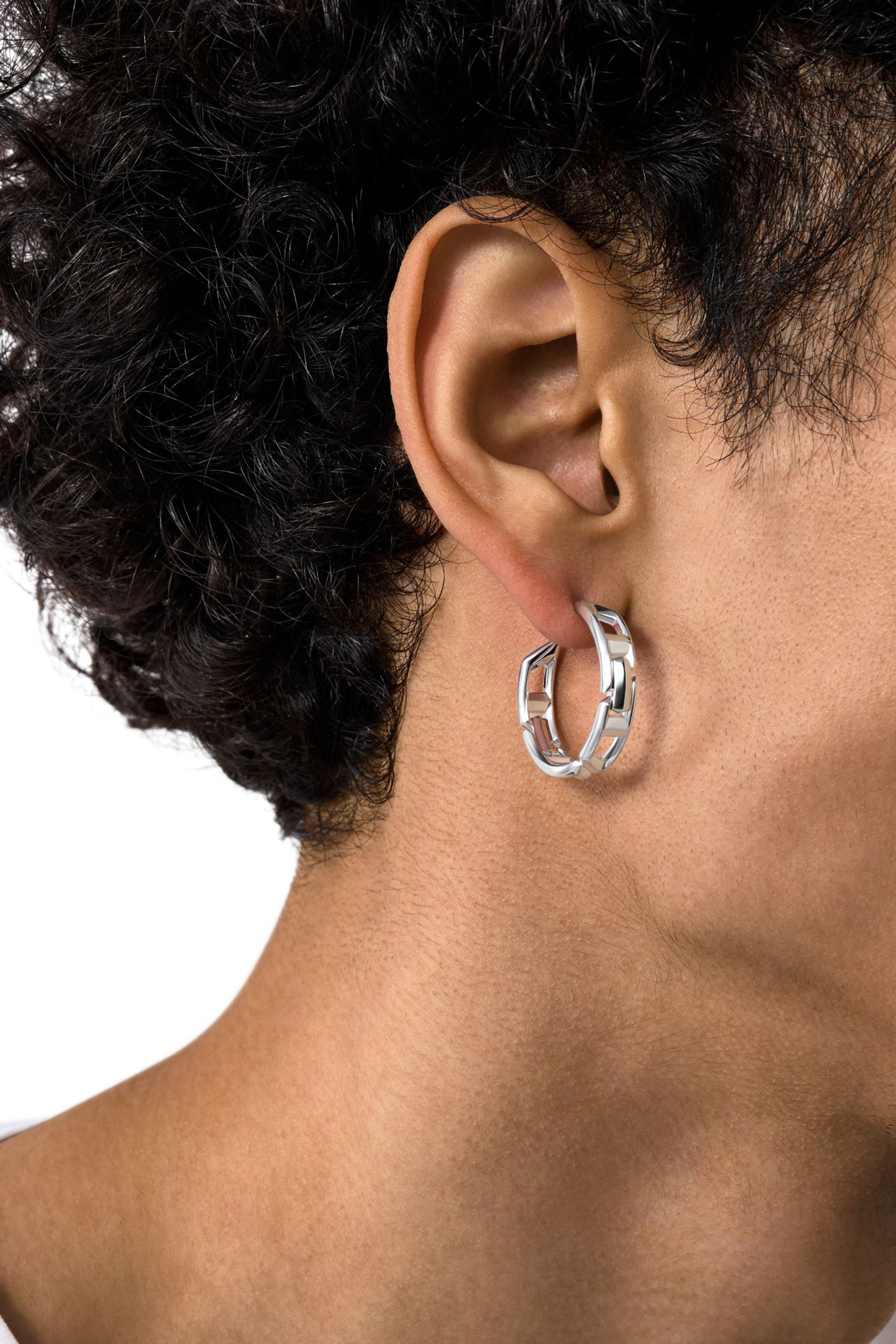 Diesel - DL1361040 STERLING SILVER JEWEL, Aro de plata de ley Unisex in Plateado - 3