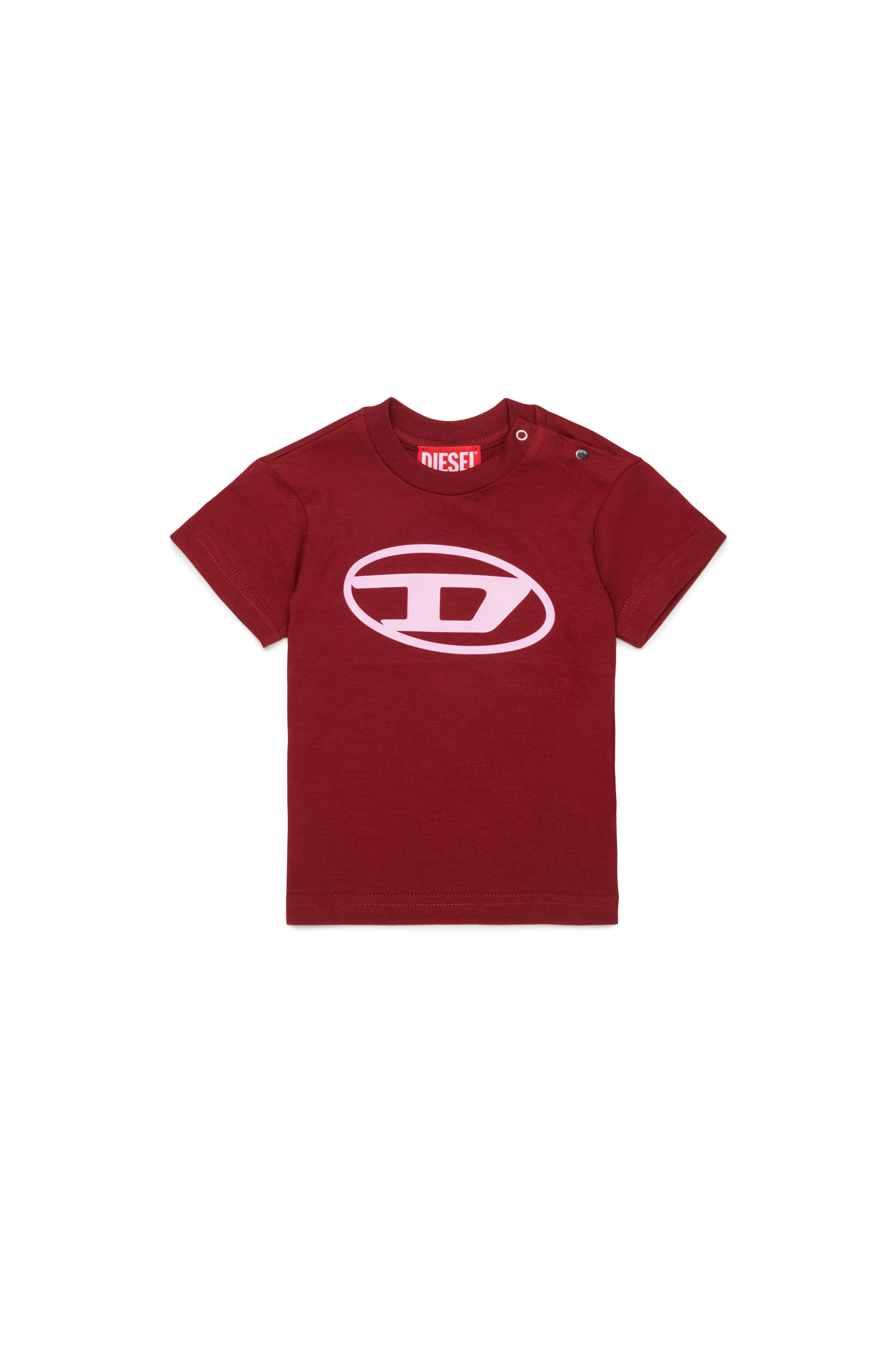 Diesel - TIELB, Camiseta de algod&oacute;n con Logo Oval D Hombre in Rojo - 1