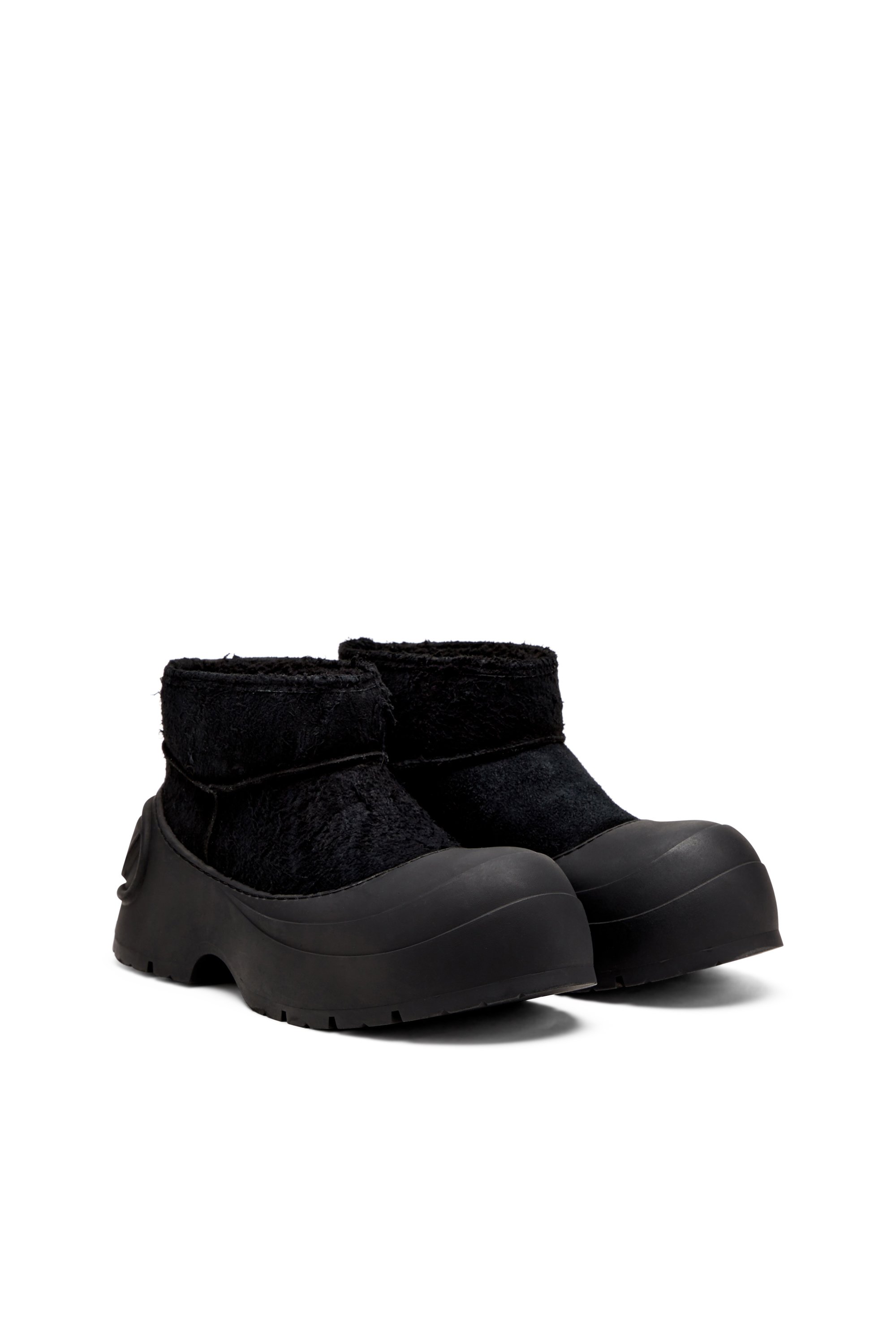 Diesel - D-DONALD MONTONE, D-Donald-Botines gruesos con suela dentada Hombre in Negro - 2