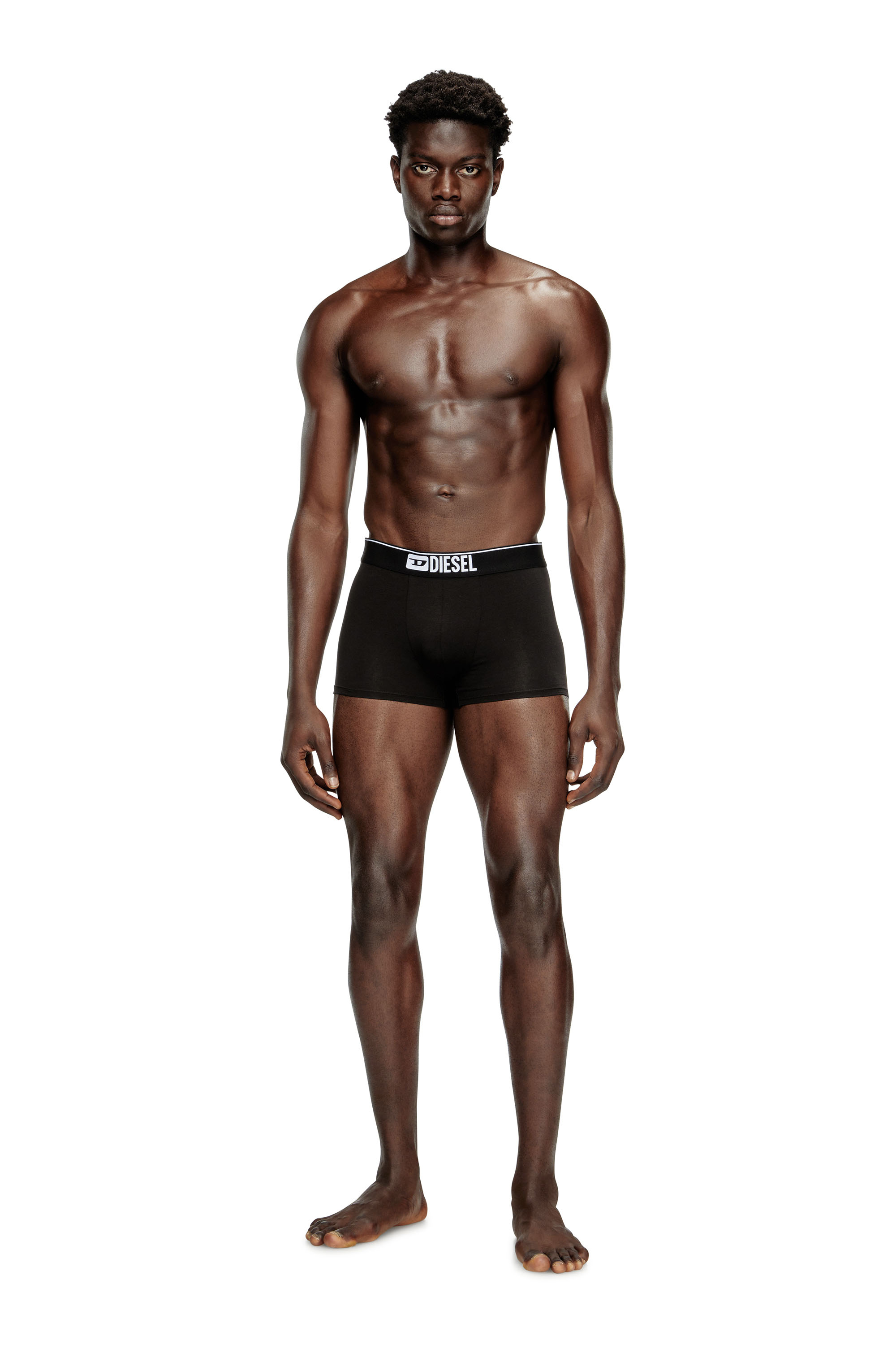 Diesel - UMBX-DAMIENFIVEPACK, Paquete de cinco bóxers ajustados lisos Hombre in Negro - 2