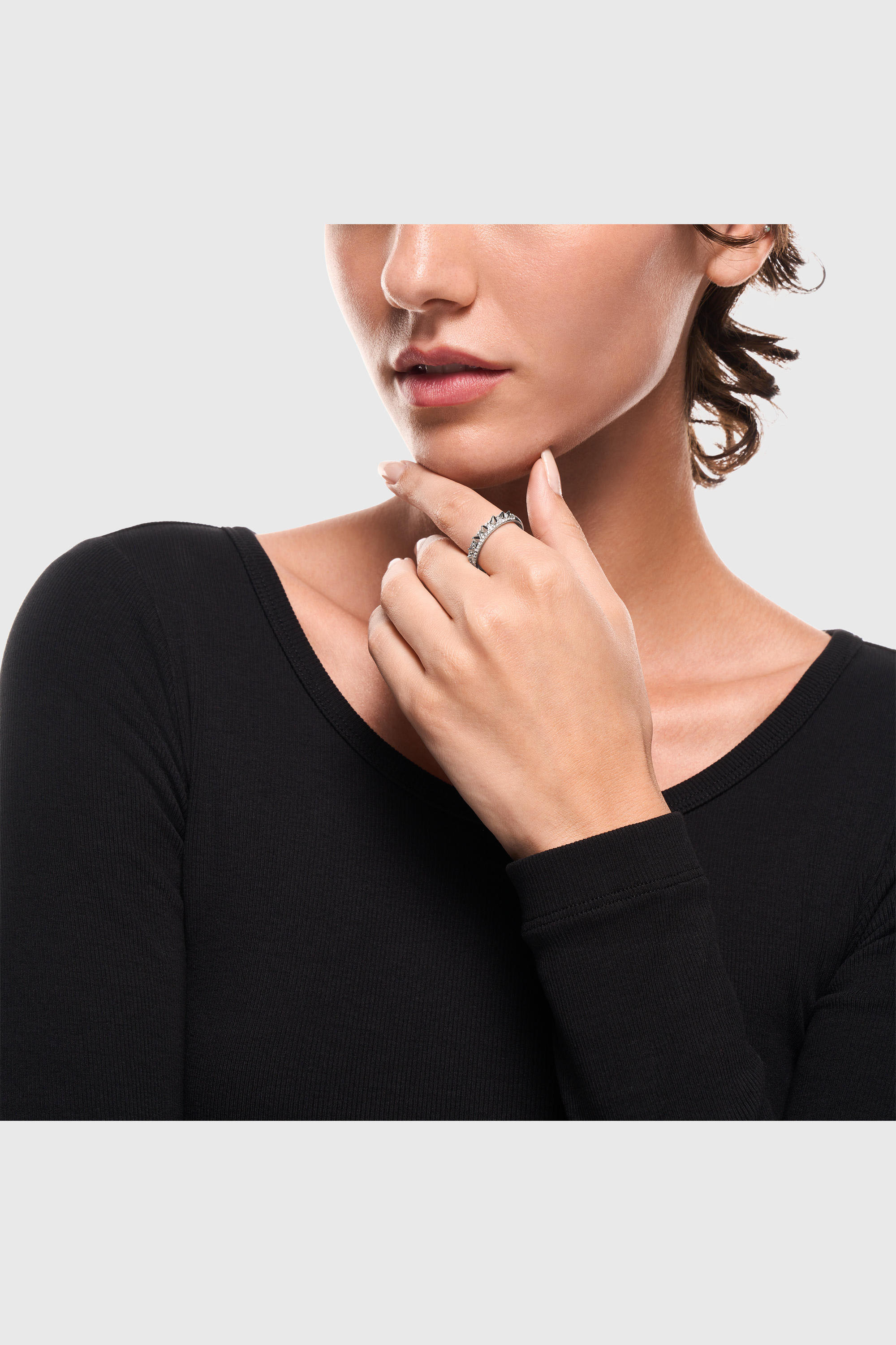Diesel - DX1729040, Anillo tipo banda de acero inoxidable Unisex in Plateado - 6