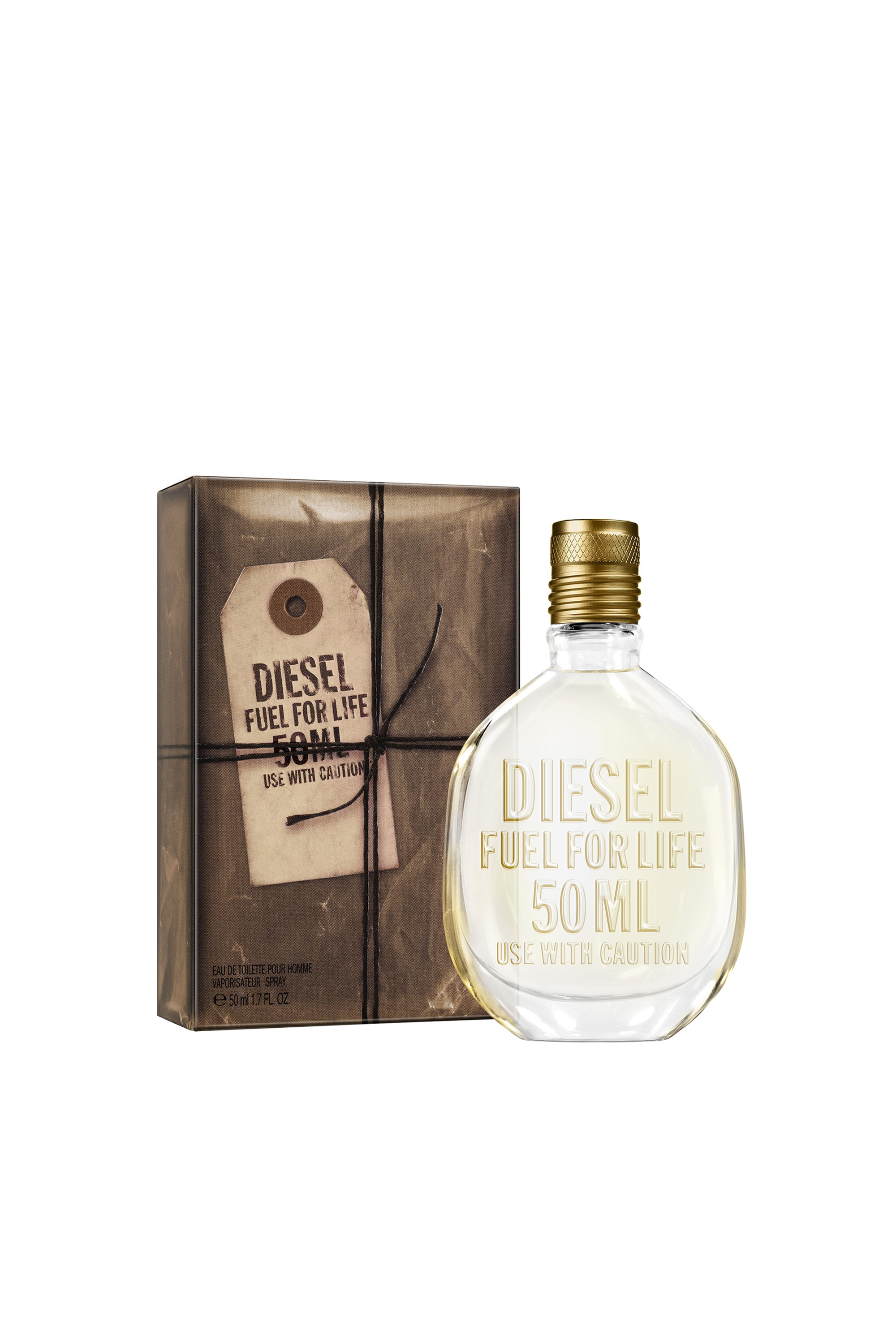 Diesel - FUEL FOR LIFE 50ML WITHOUT POUCH, Fuel For Life Man, 50ml, Eau De Toilette Hombre in Beige - 2