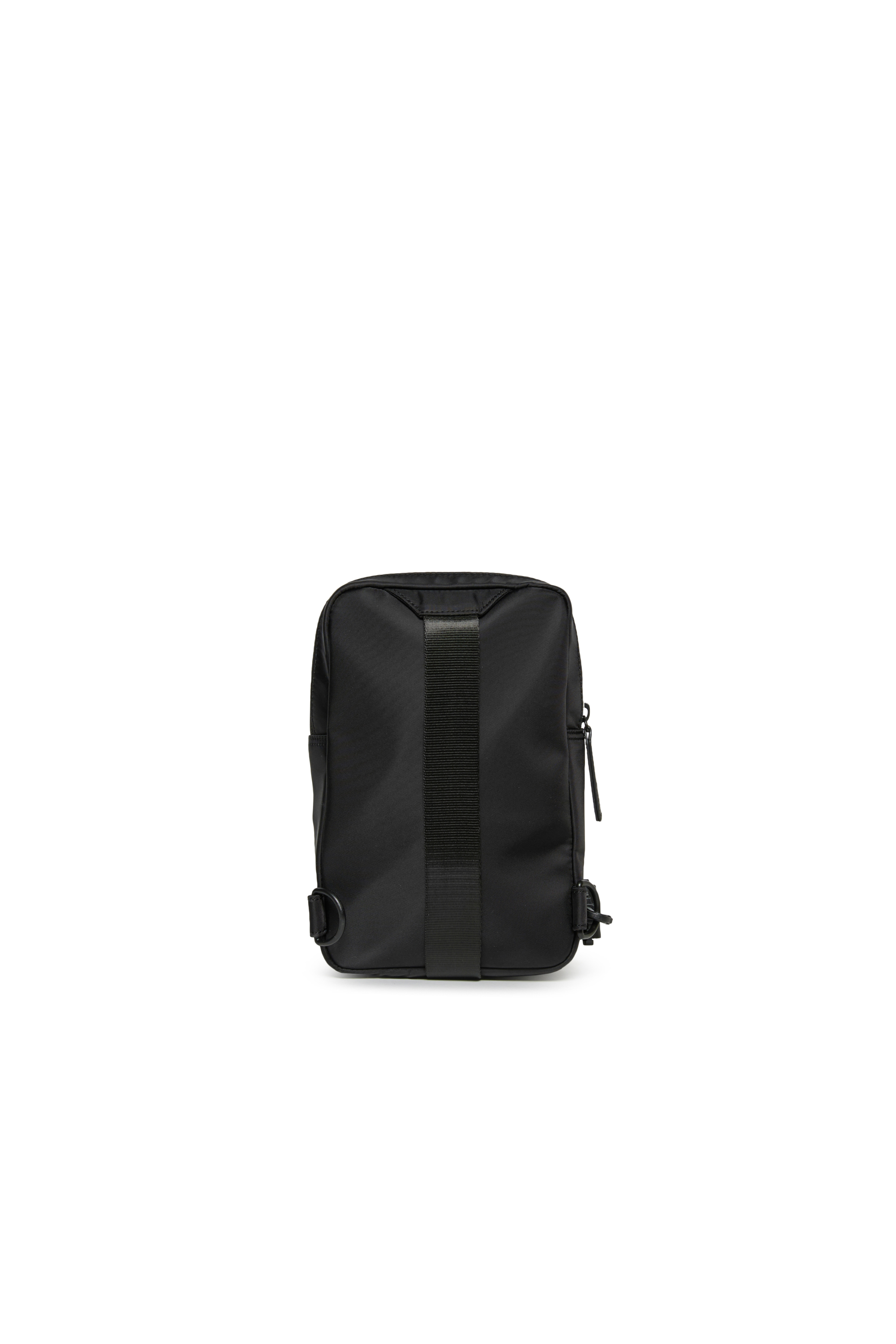 Diesel - WARREN, Man's WARREN Nylon bag with logo print in Black - 2