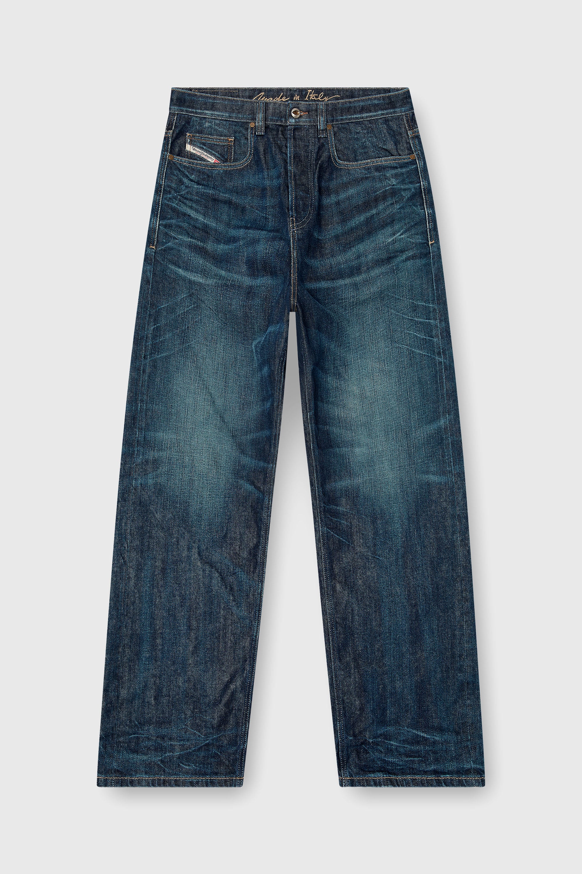Diesel - Relaxed Jeans 2001 D-Macro 09Q04 Hombre, Azul Oscuro - 2