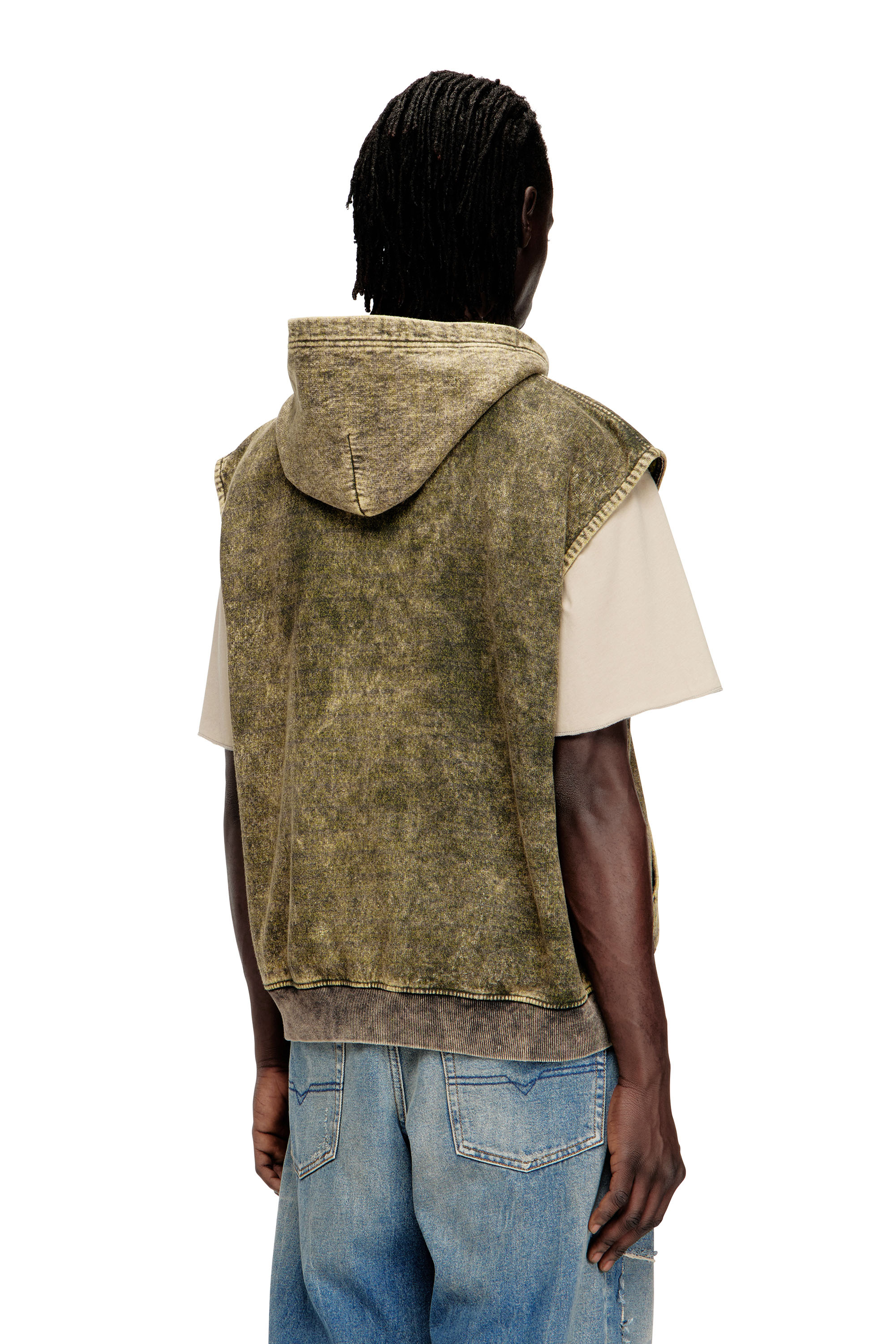 Diesel - S-BOXT-SL-ZIP, Sudadera con lavado oscuro y logo de Diesel Hombre in ToBeDefined - 4