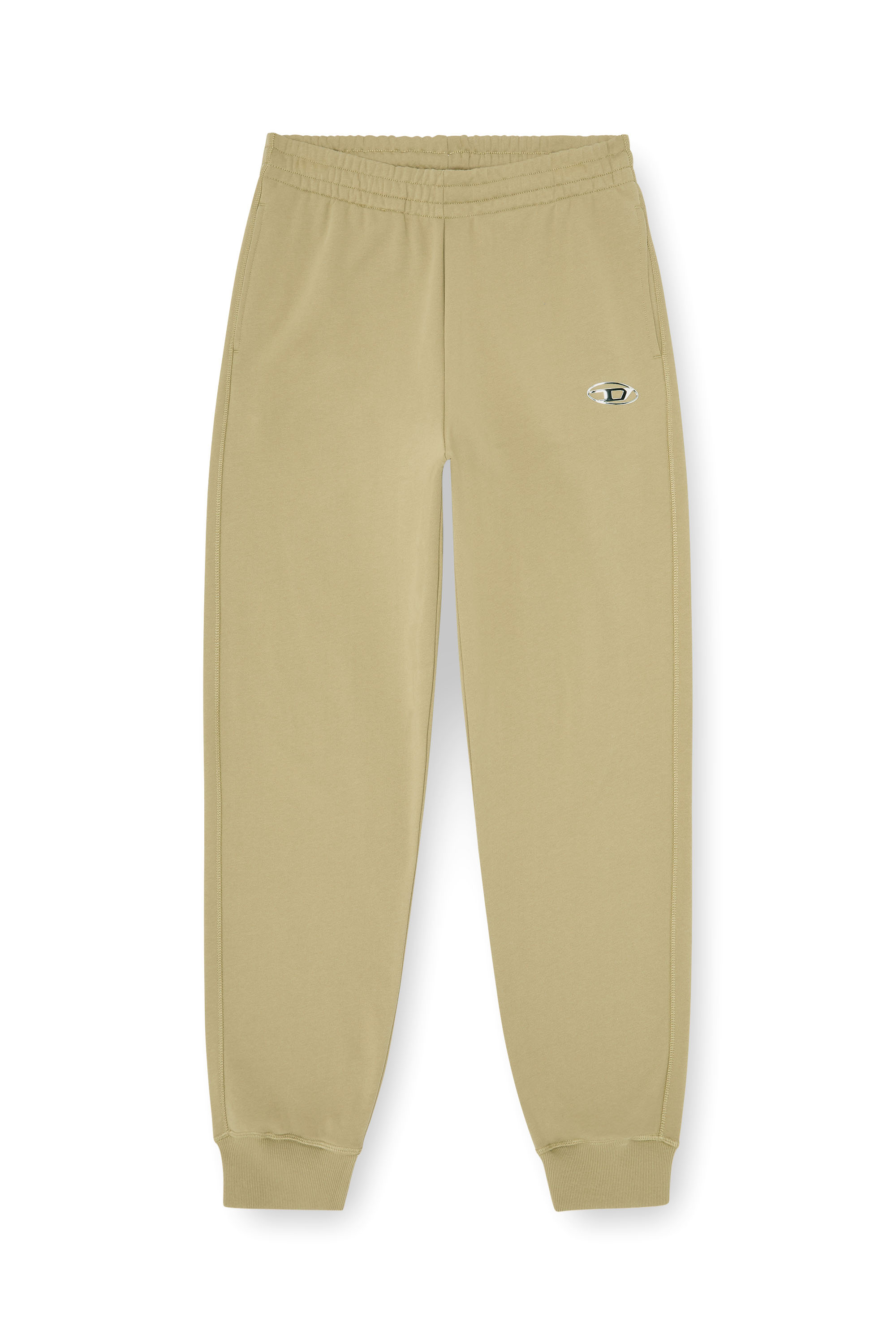 Diesel - P-MARKY-IOD, Pantalones de algod&oacute;n con Oval D met&aacute;lico Hombre in Beige - 4