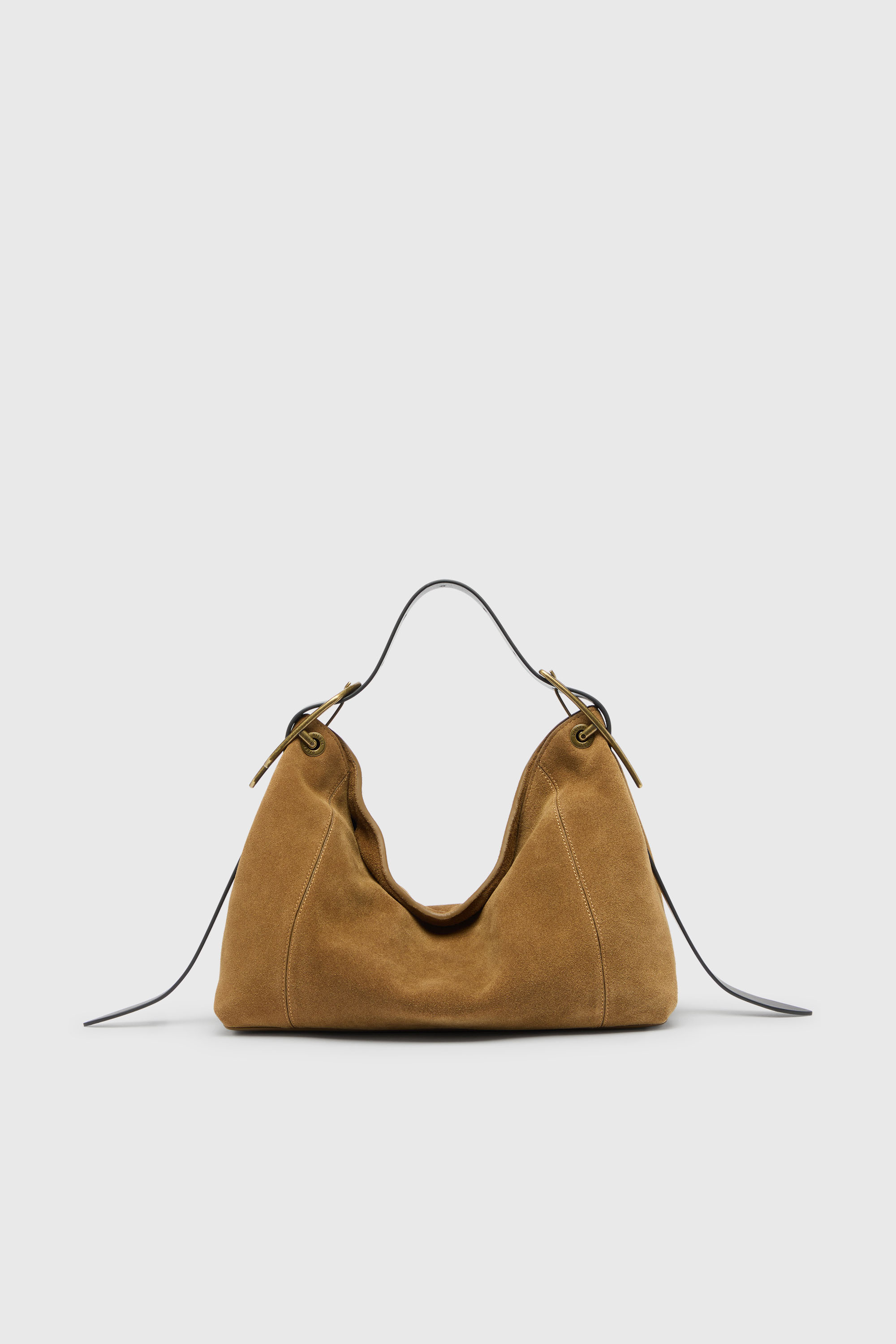 Diesel - D-LINE HOBO S, D-Line Bolso de hombro en ante encerado Mujer in Marr&oacute;n - 1