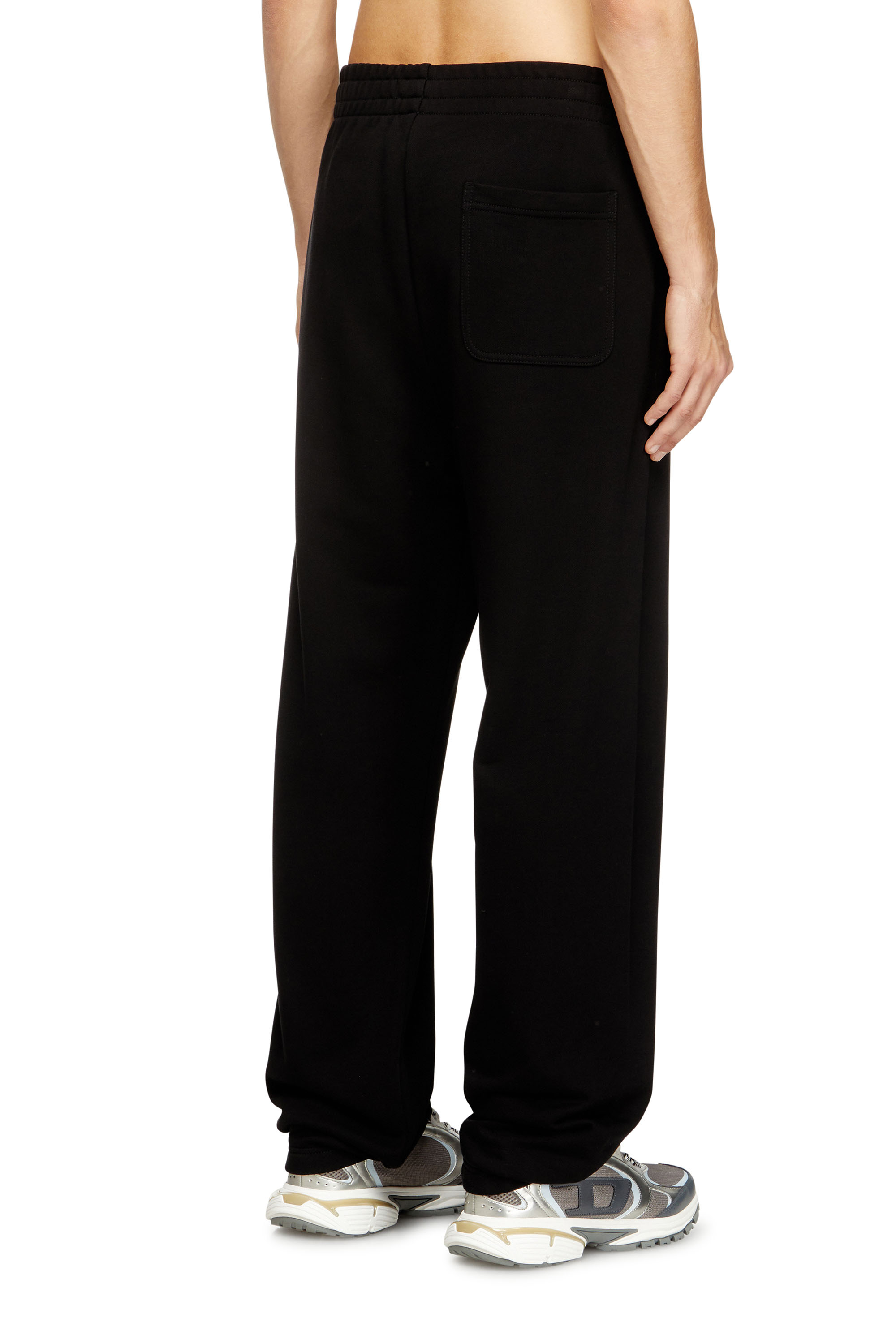 Diesel - P-MARKY-DIV, Pantalones de chándal de algodón con parche Diesel Hombre in Negro - 4