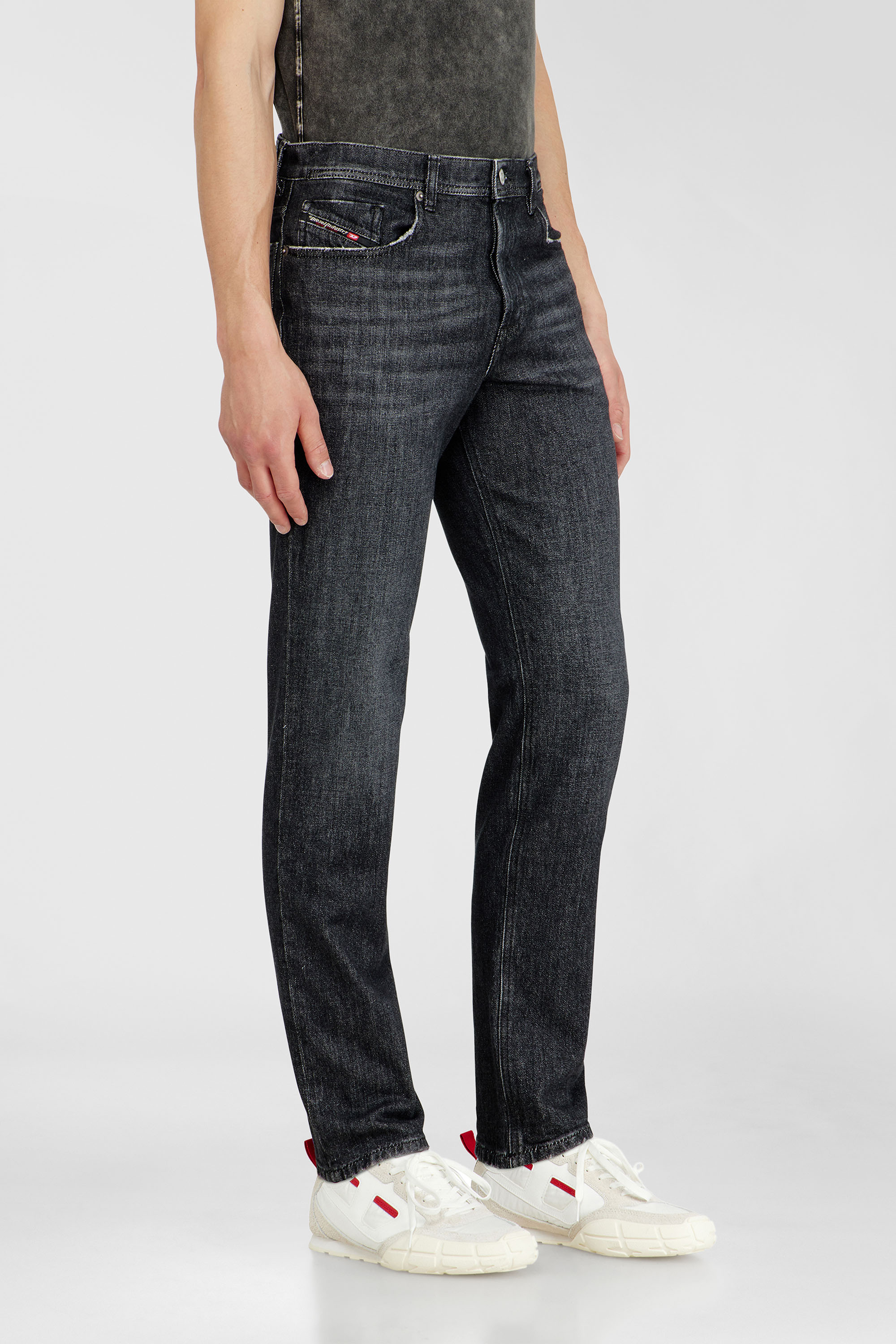 Diesel - Regular Jeans 2023 D-Finitive 09P79 Hombre, Negro/Gris oscuro - 7