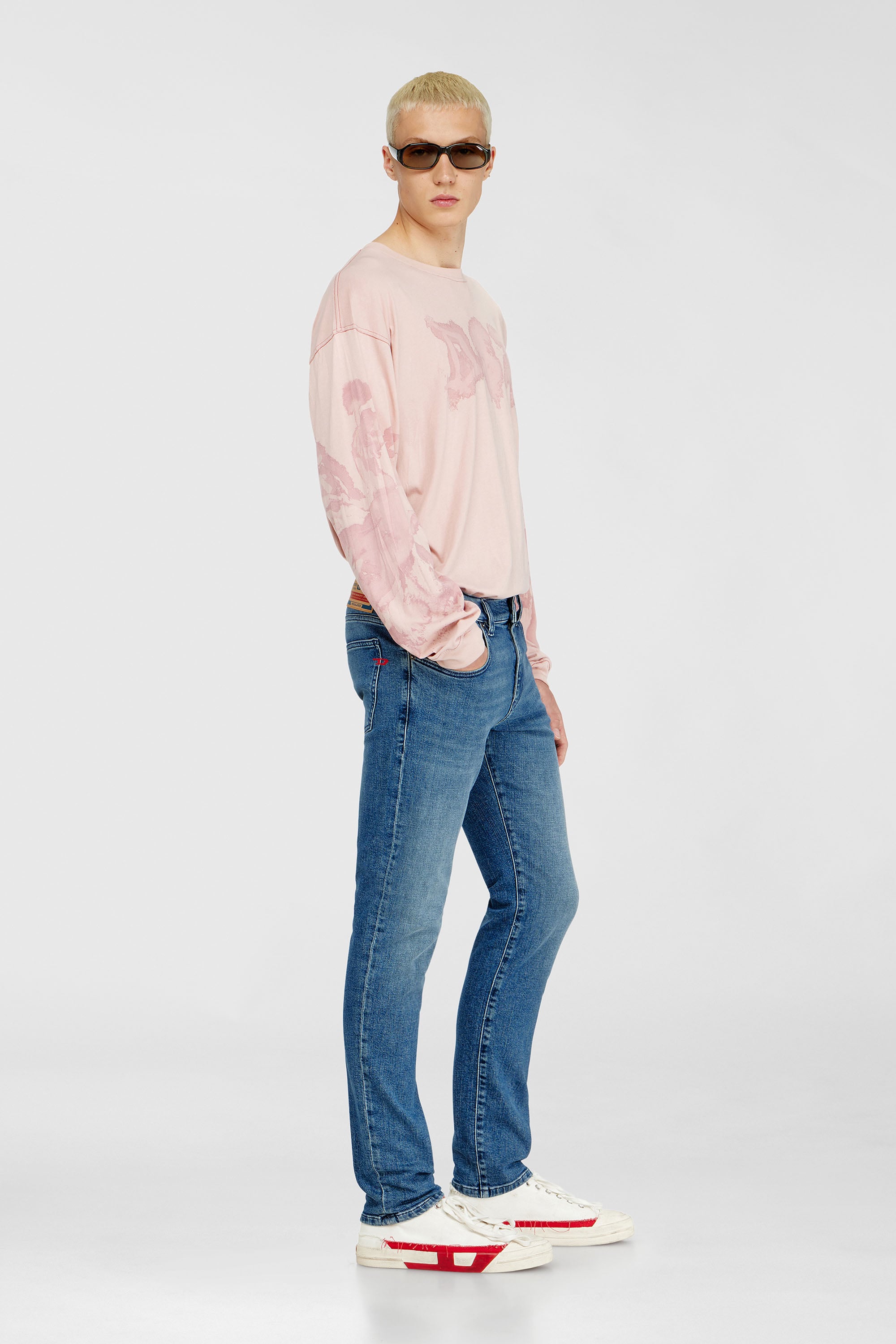 Diesel - Slim Jeans 2019 D-Strukt 0HDBK Hombre, Azul medio - 1