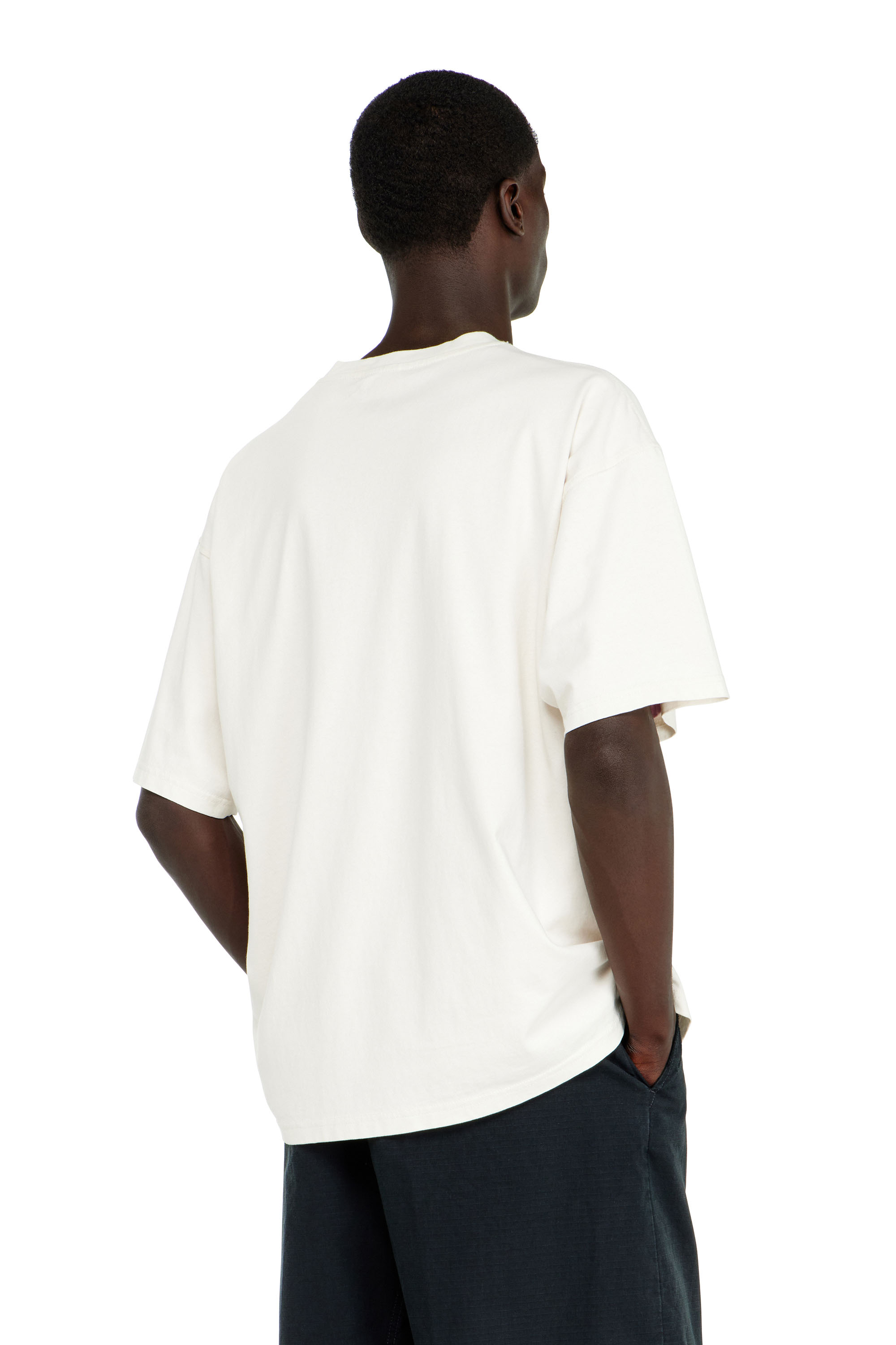 Diesel - T-BOXT-N14, Camiseta con logotipo desgastado en relieve Hombre in Blanco - 4