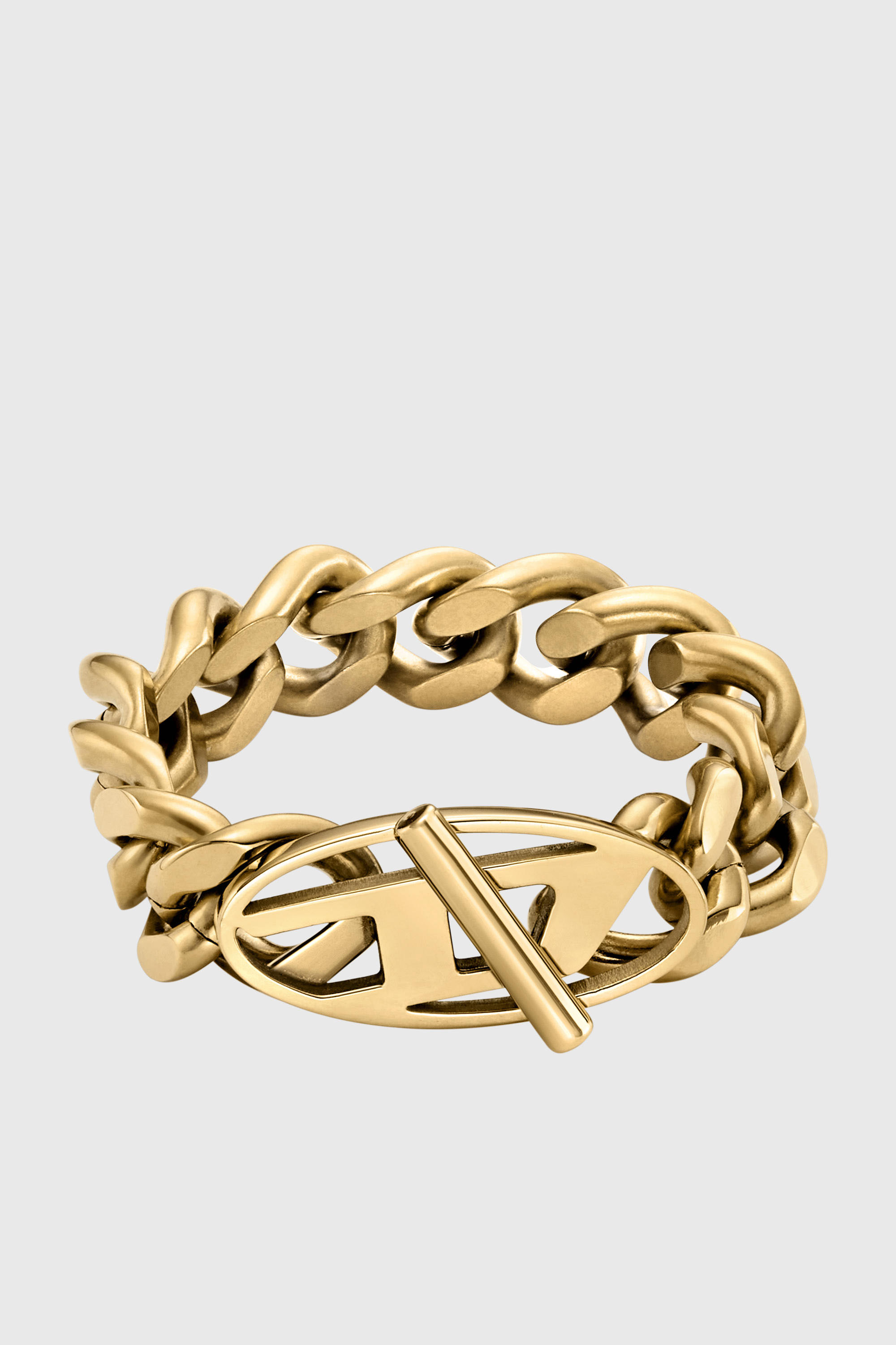 Diesel - DX1568710 JEWEL, Anillo de cadena suave de acero inoxidable en tono dorado Unisex in Dorado - 2