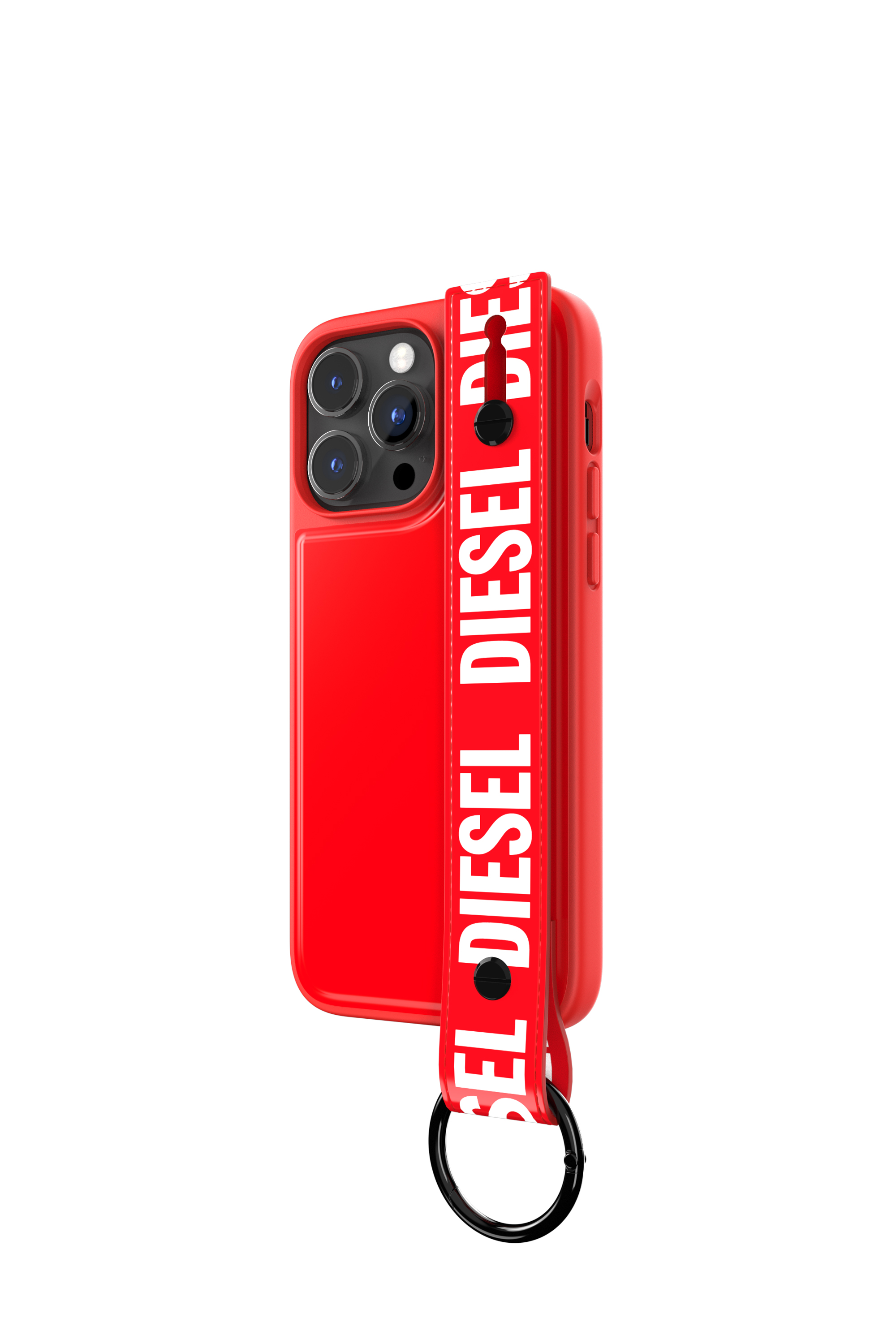 Diesel - 50288 MOULDED CASE, Funda con correa de mano por iPhone 14 Pro Max Unisex in Rojo - 4