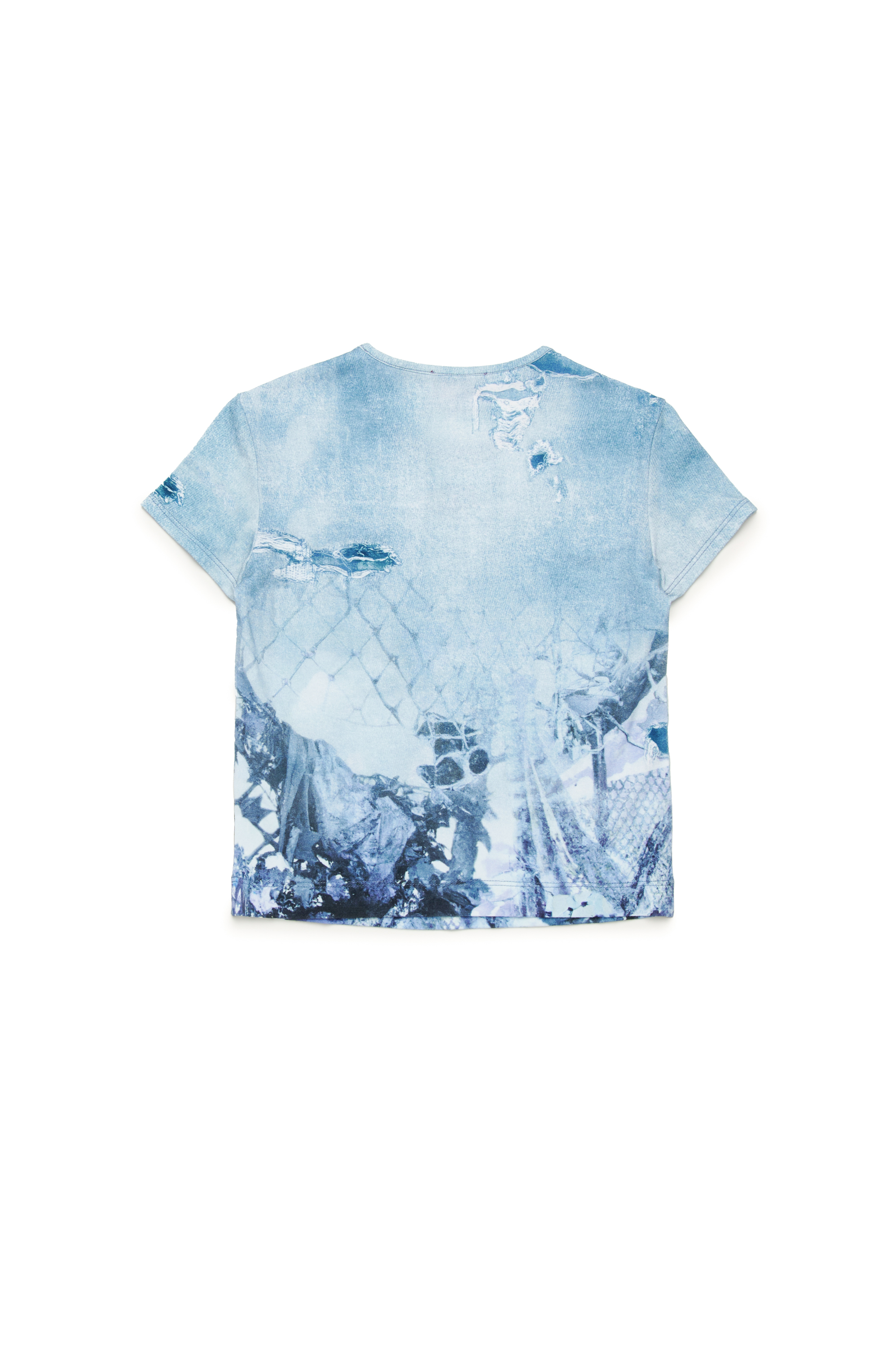 Diesel - TUNCSKI, Camiseta con estampado Camouflower Mujer in Azul marino - 2