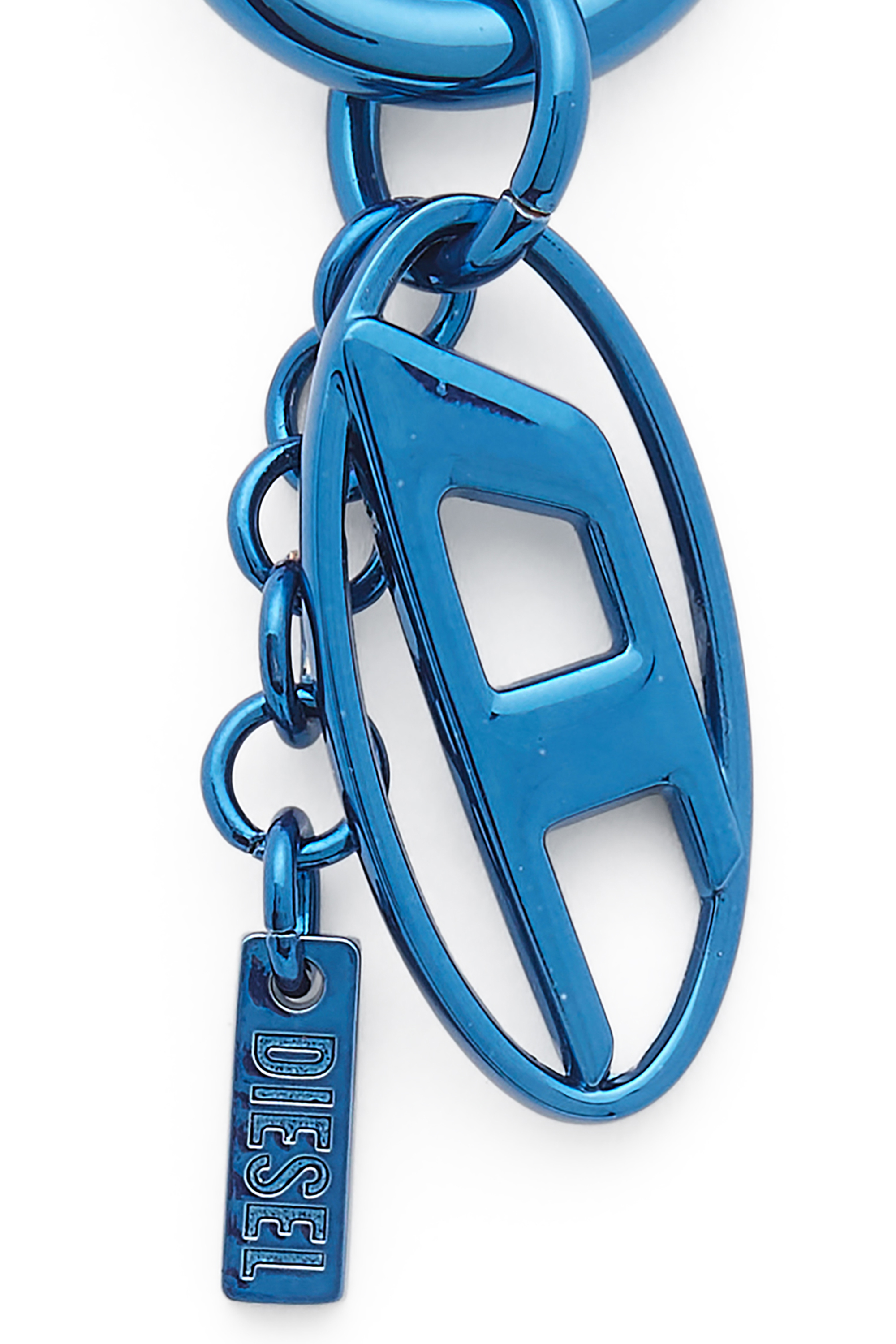 Diesel - CHARM-OVAL D, Charm met&aacute;lico con charm Oval D Unisex in Azul marino - 3