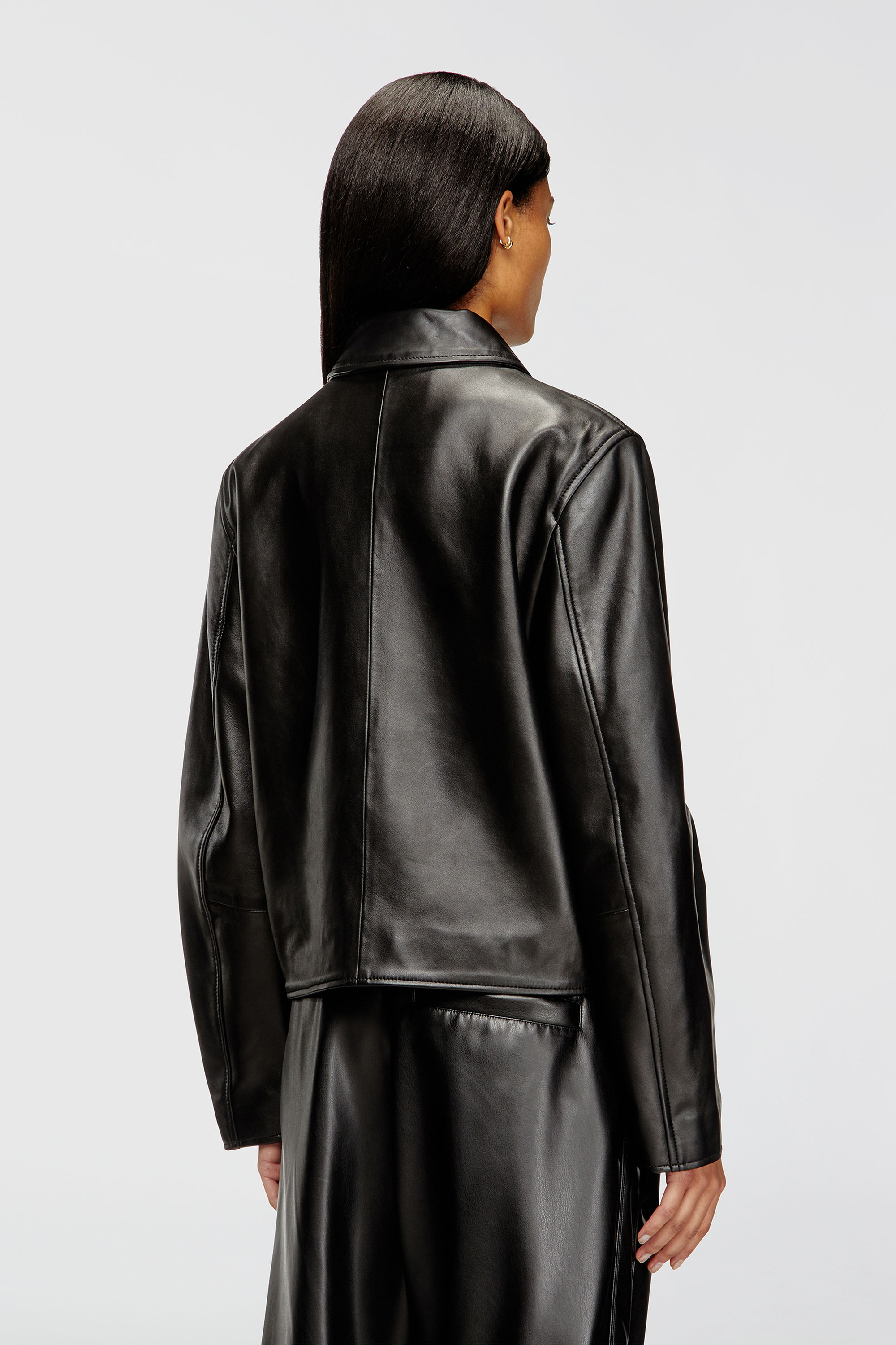 Diesel - L-AMAR-FEM-S2, Chaqueta Coach de cuero Mujer in Negro - 4