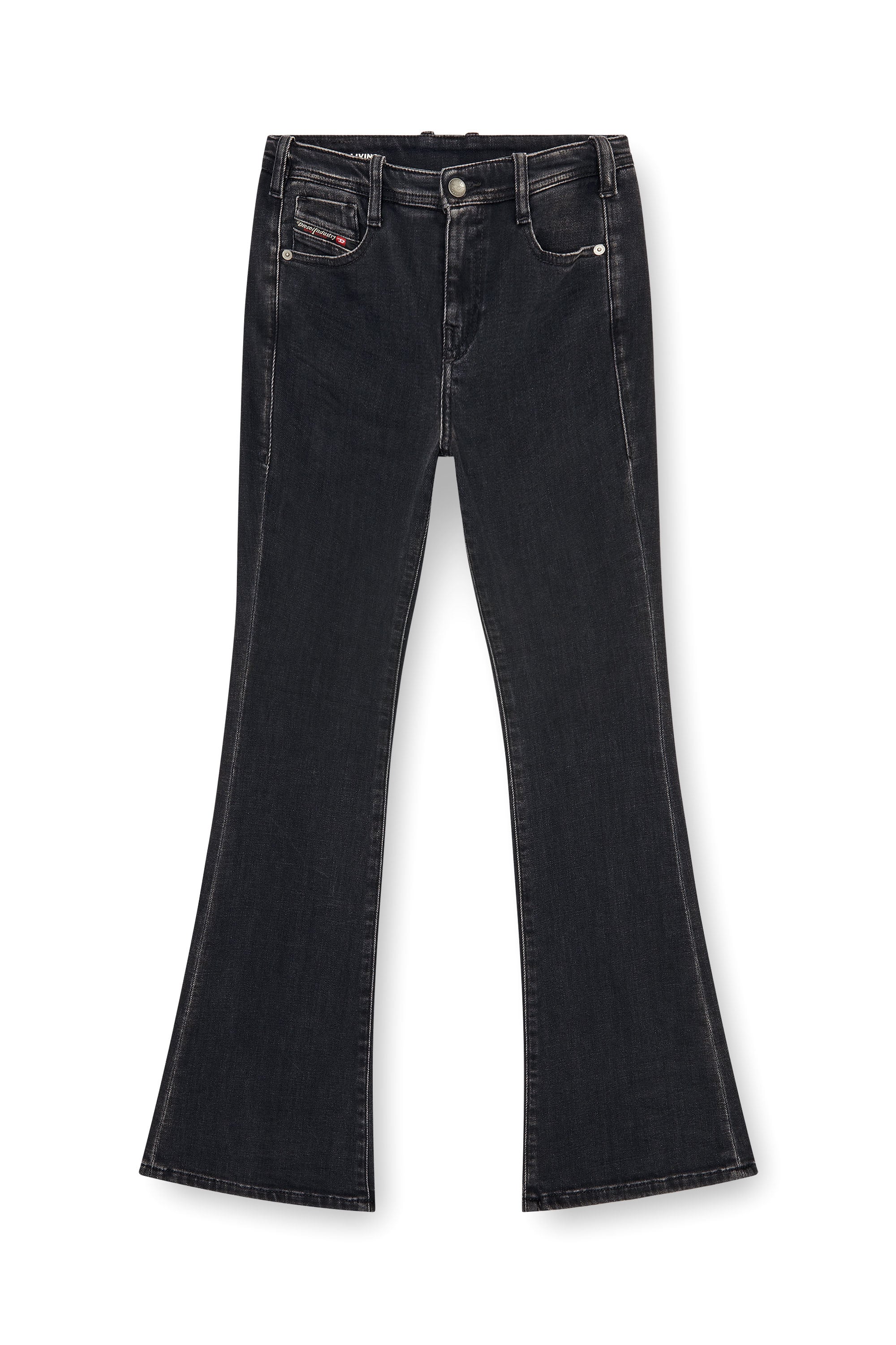 Diesel - Bootcut Jeans 1969 D-Ebbey 09P75 Mujer, Negro/Gris oscuro - 3