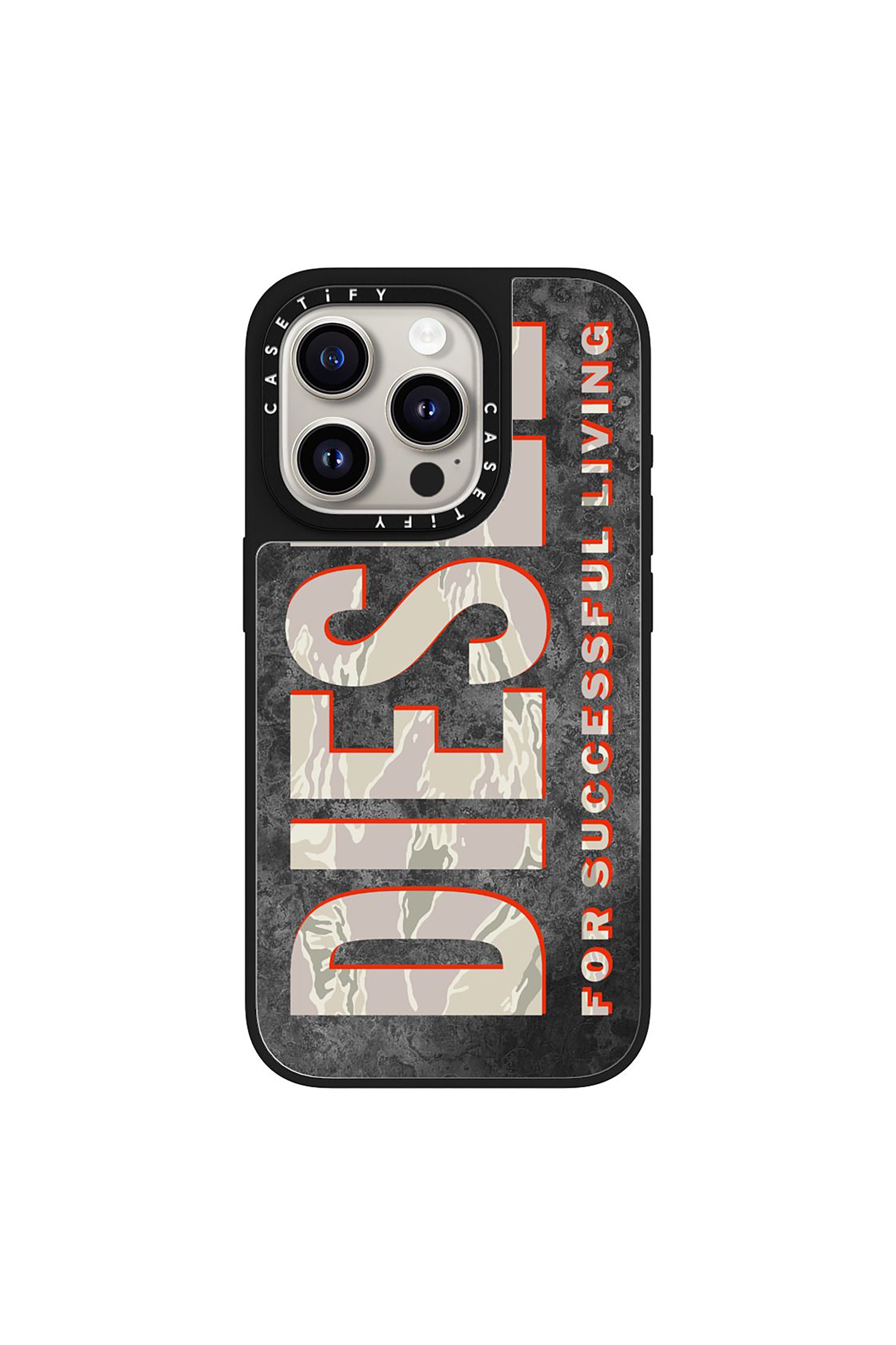 Diesel - 60328 CASETIFY MOULDED CASE, Funda MagSafe Camuflaje iPhone 15 Pro Unisex in Multicolor - 1