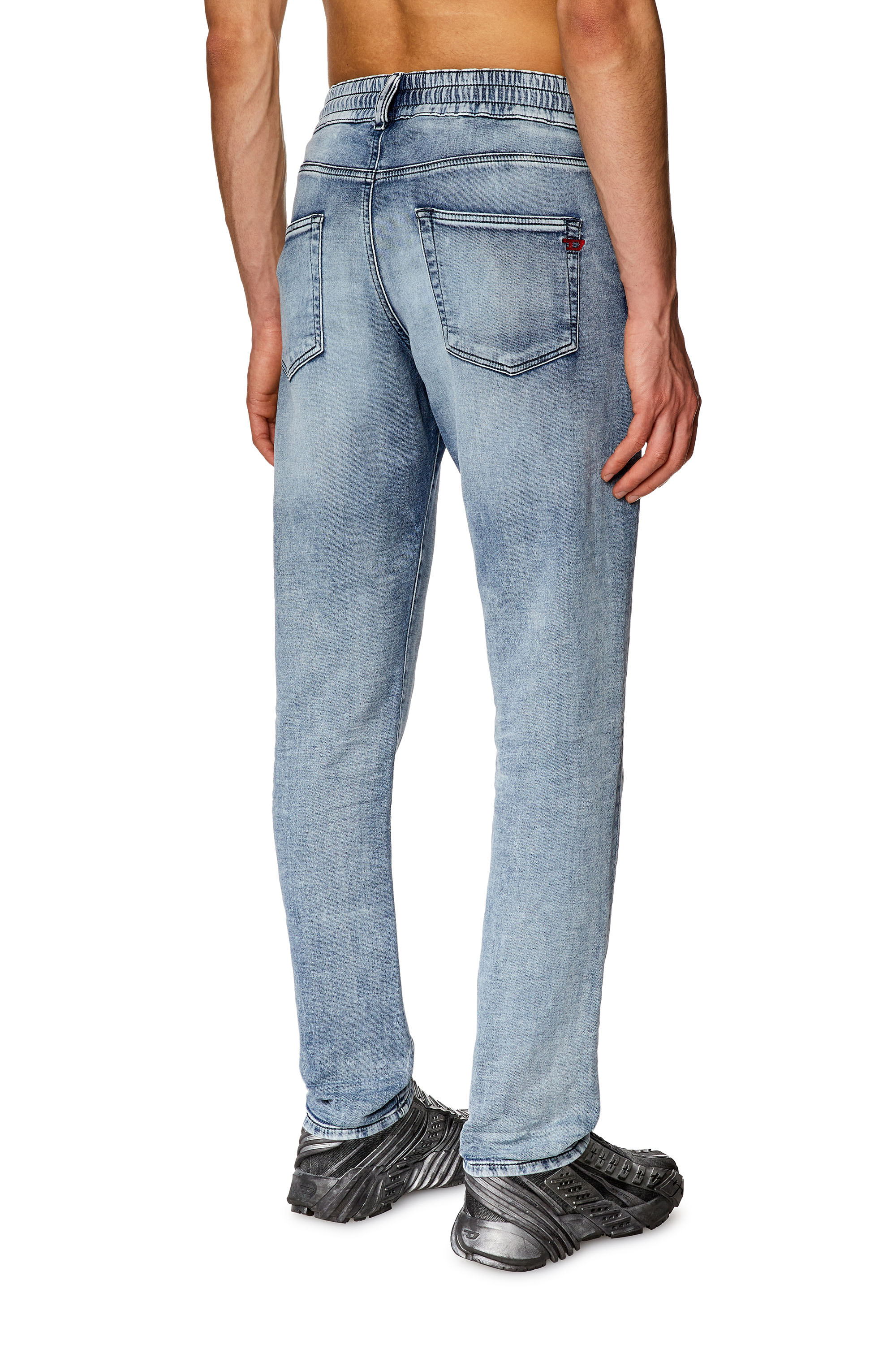 Diesel - Slim D-Strukt JoggJeans® 068FL, Azul medio - Image 3