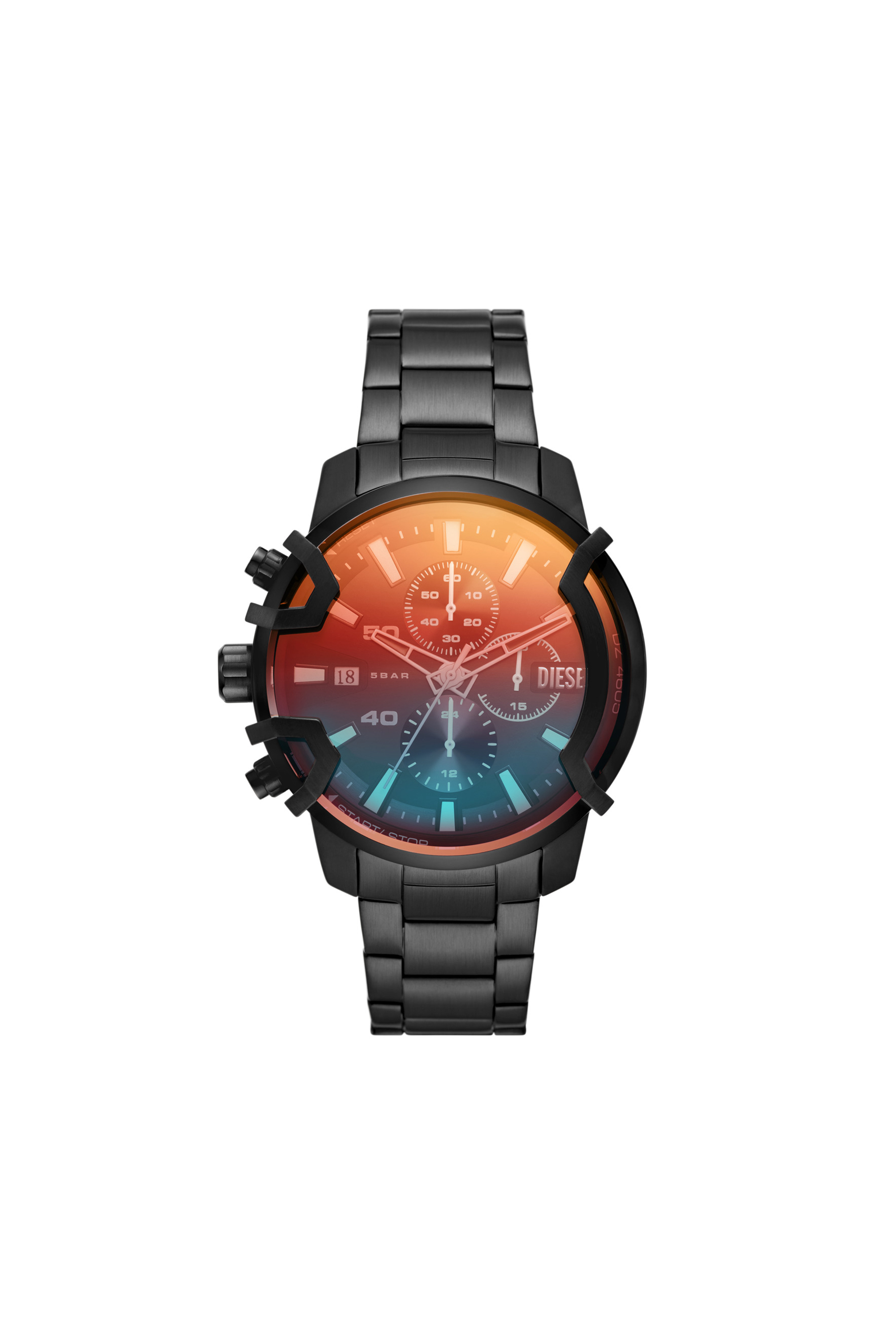 Diesel - DZ4605, Reloj Griffed de acero inoxidable en tono negro con cron&oacute;grafo Unisex in Negro - 1
