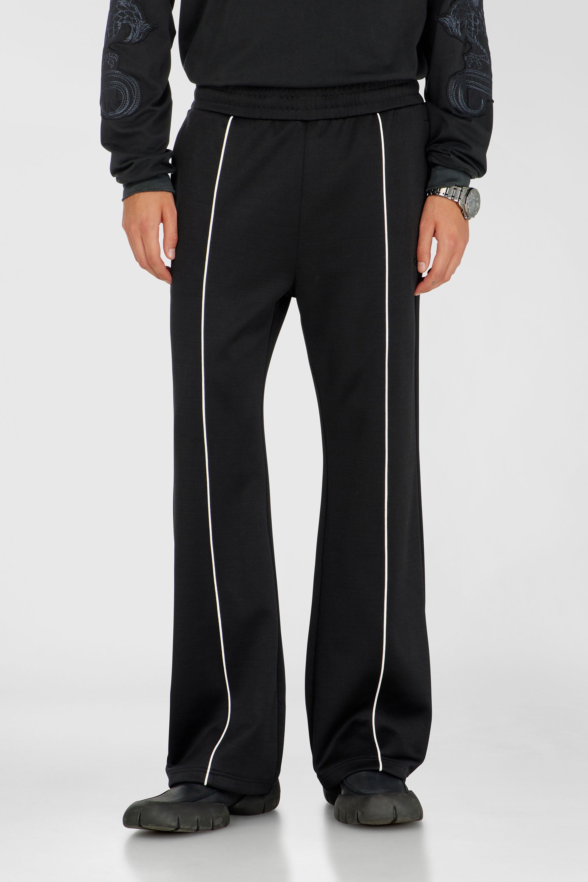 Diesel - P-LOCKING-DO, Pantalones con ribete en contraste Hombre in Negro - 1