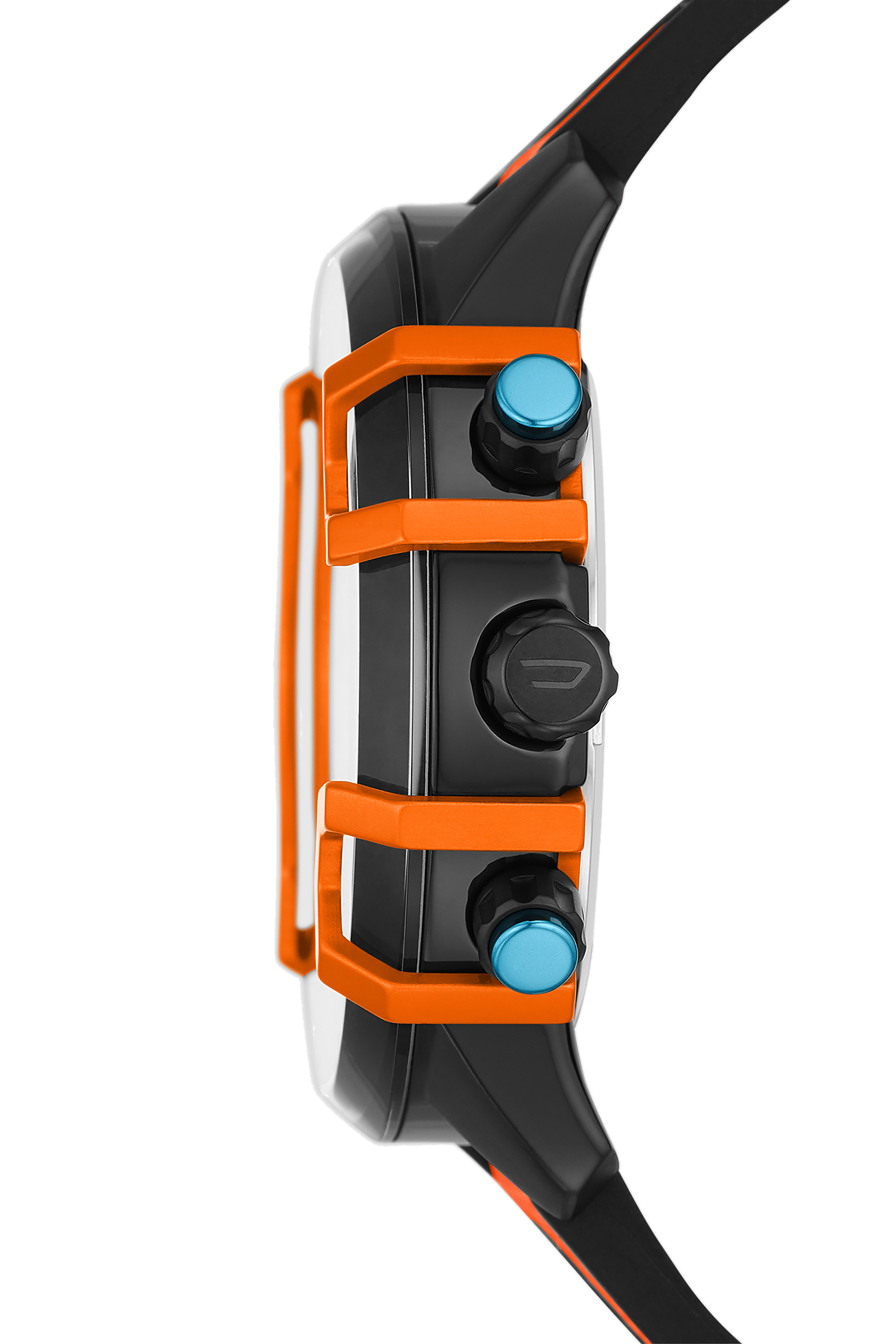 Diesel - DZ4562, Reloj cron&oacute;grafo Griffed con correa en lona naranja Hombre in Naranja - 3